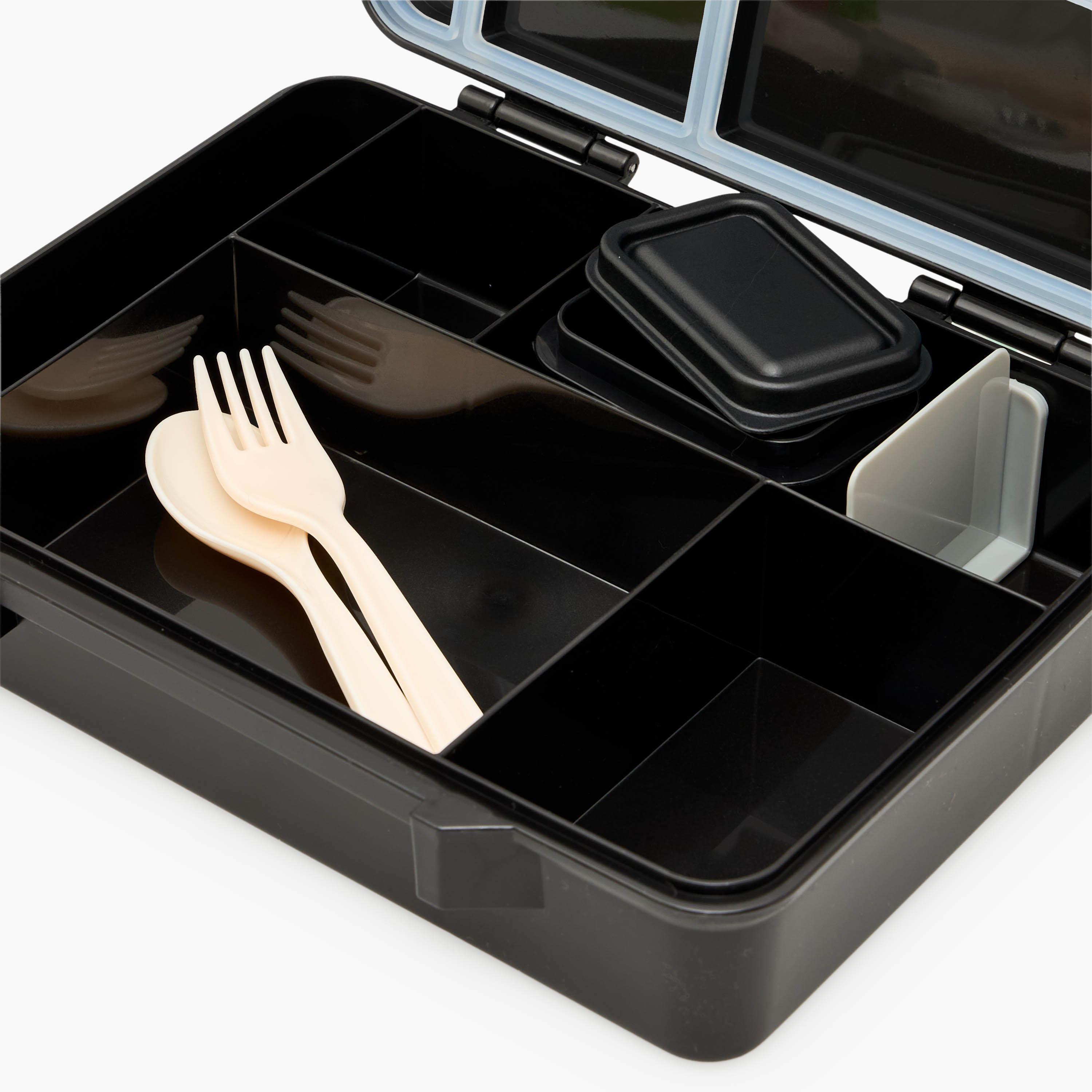 Hollywood Magic Batman Print Bento Lunch Box for Boys with Cutlery - 1.2 L-school-lunchessentials-lunchboxes-image-9