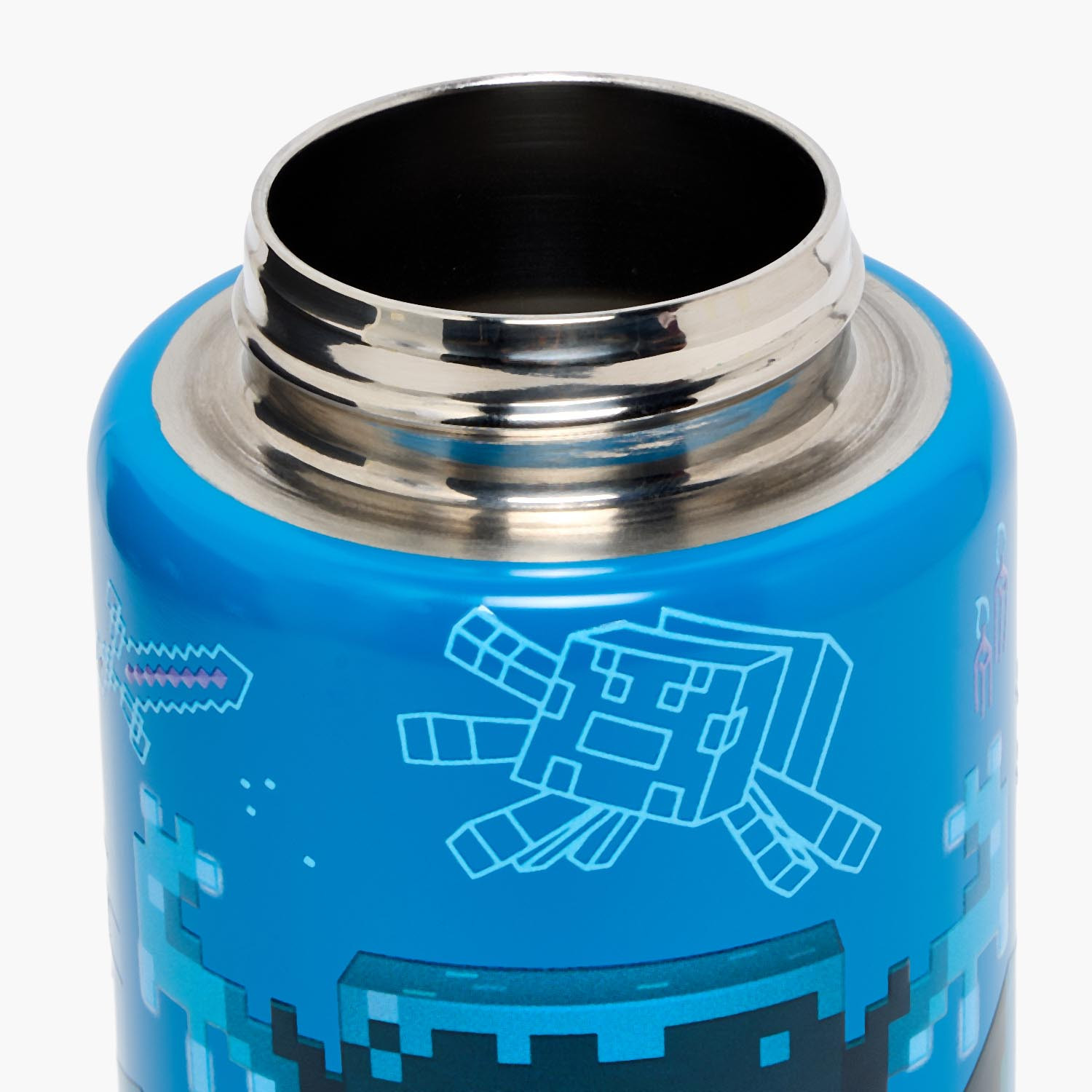 قارورة ماء ستانلس ستيل بطبعة ماين كرافت بفوهة ومقبض من هوليوود ماجيك-school-waterbottles-image-5