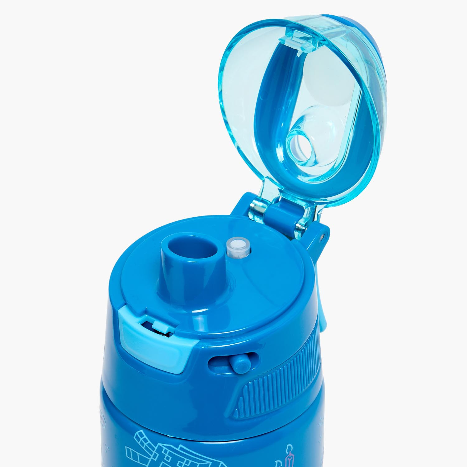 قارورة ماء ستانلس ستيل بطبعة ماين كرافت بفوهة ومقبض من هوليوود ماجيك-school-waterbottles-image-6
