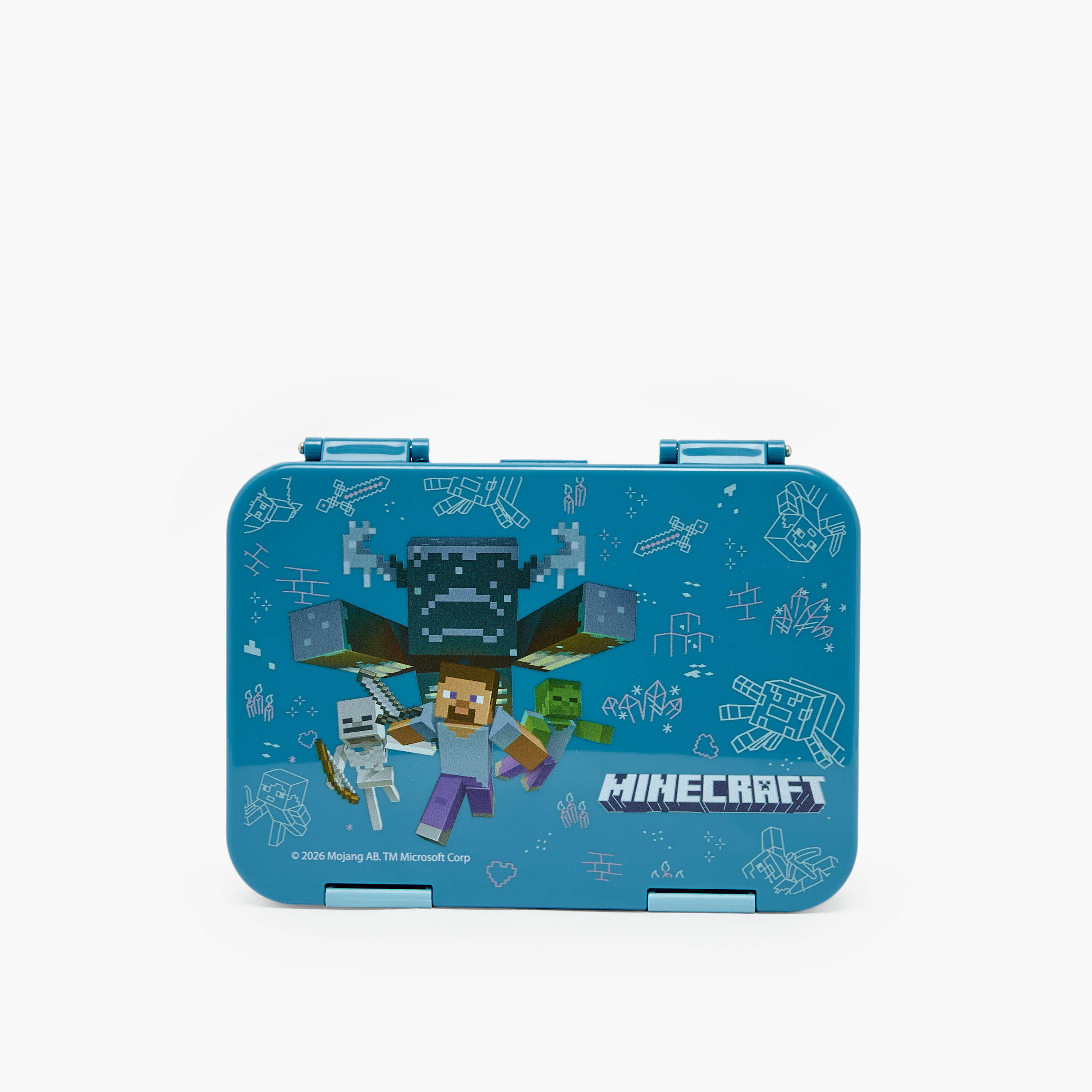 Hollywood Magic Minecraft Print Lunch Box for Boys with Clip Lock Lid-school-lunchessentials-lunchboxes-image-4