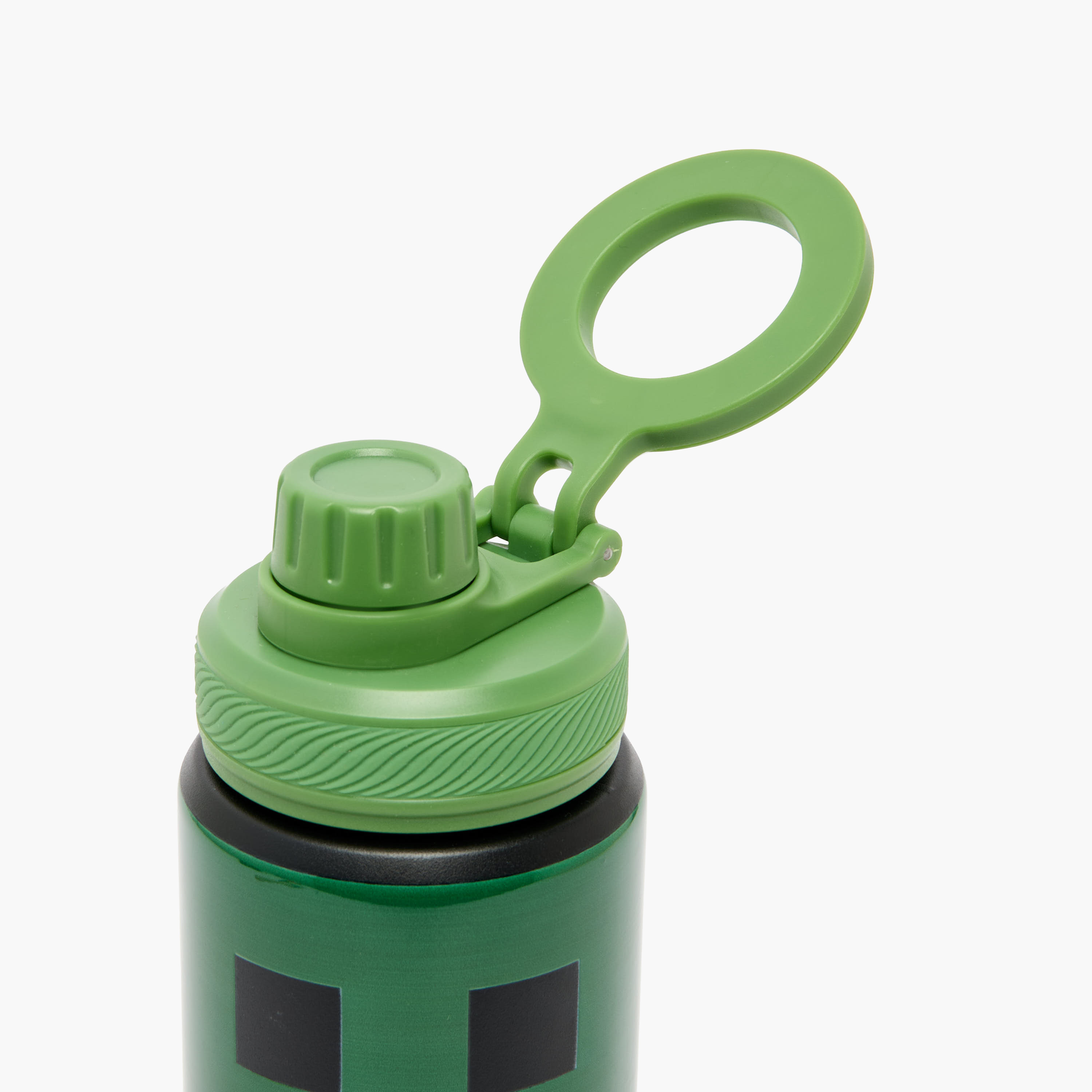 قارورة مياه ستانلس ستيل بفوهة وطبعات ماينكرافت ومقبض من هوليوود ماجيك-school-waterbottles-image-4