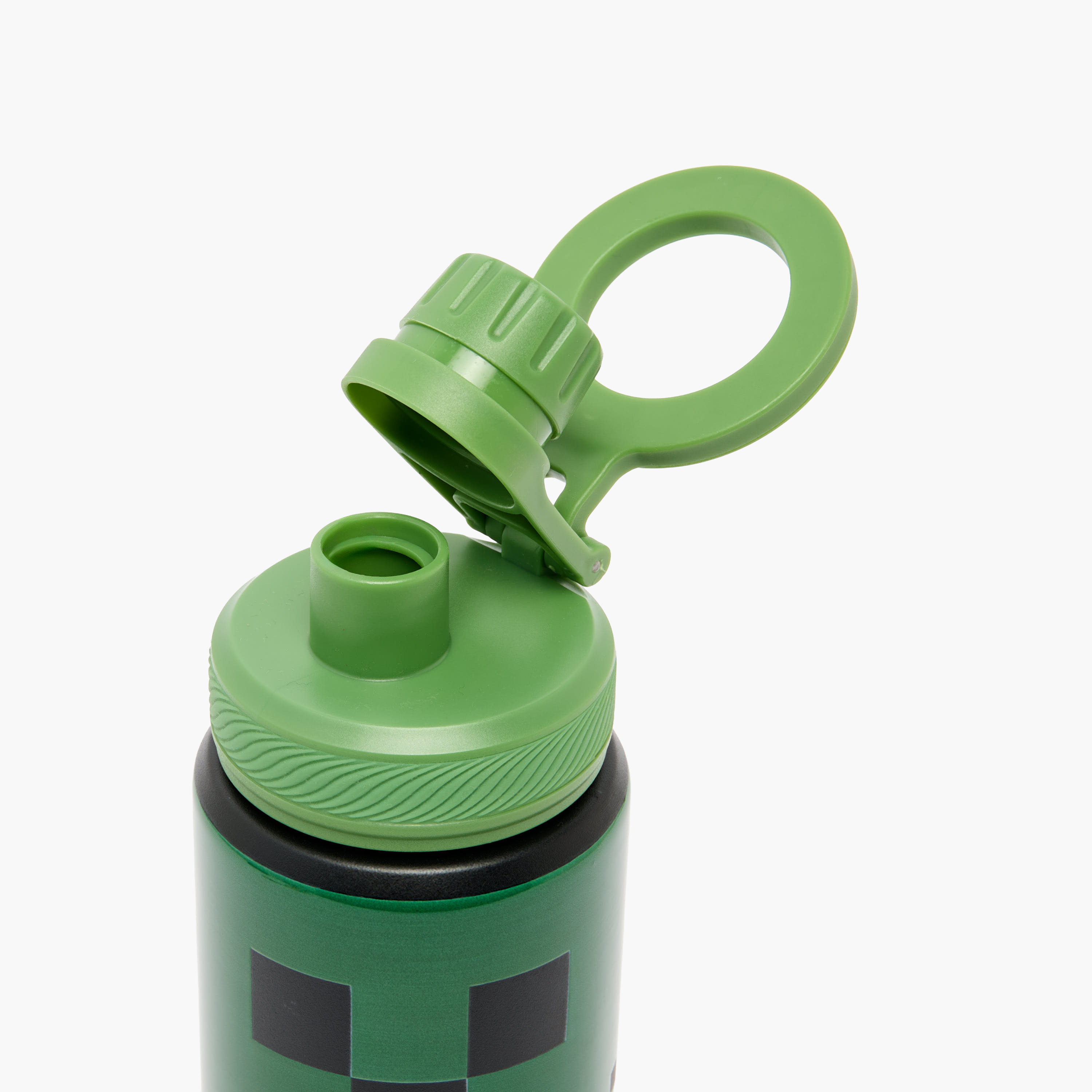 قارورة مياه ستانلس ستيل بفوهة وطبعات ماينكرافت ومقبض من هوليوود ماجيك-school-waterbottles-image-6