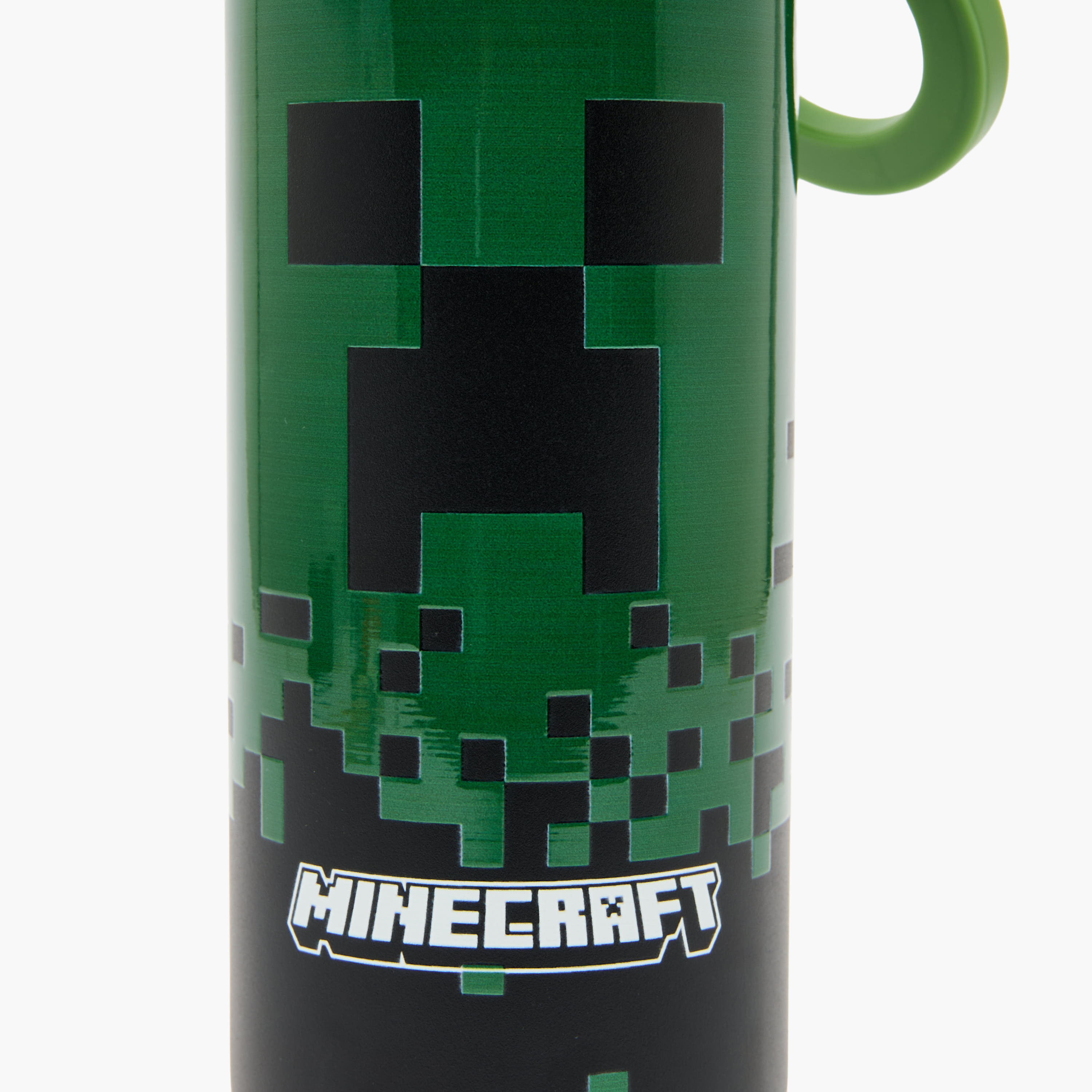 قارورة مياه ستانلس ستيل بفوهة وطبعات ماينكرافت ومقبض من هوليوود ماجيك-school-waterbottles-image-7