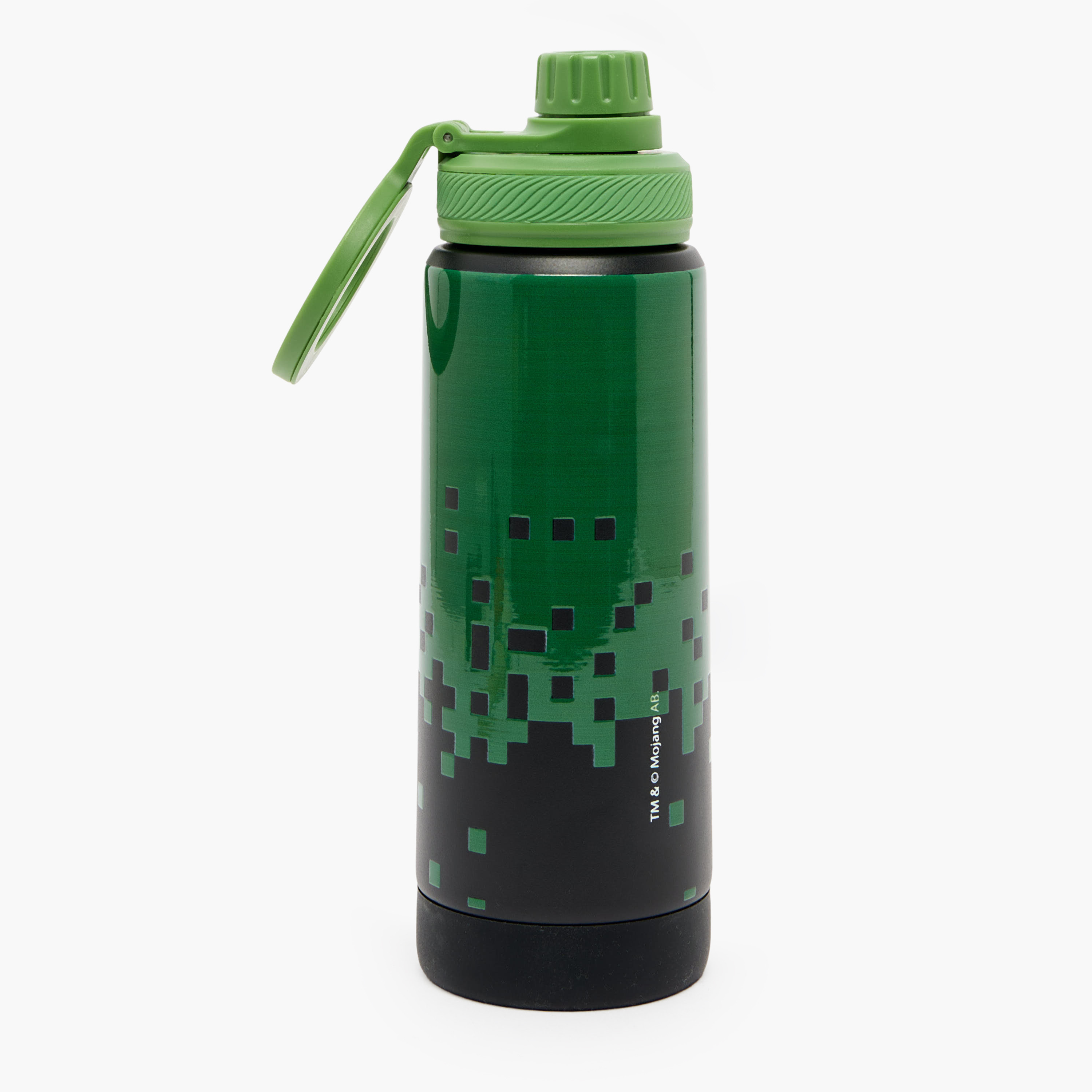 قارورة مياه ستانلس ستيل بفوهة وطبعات ماينكرافت ومقبض من هوليوود ماجيك-school-waterbottles-image-8