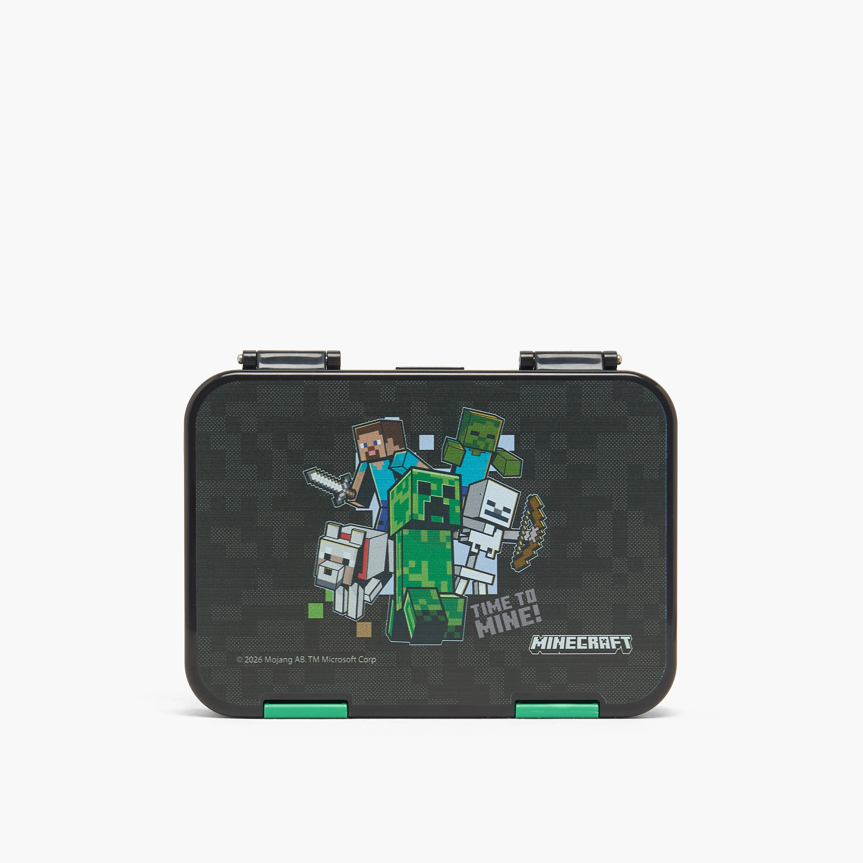 صندوق غداء ماينكرافت للأولاد بغطاء بمشبك إغلاق من هوليوود ماجيك-school-lunchessentials-lunchboxes-image-4