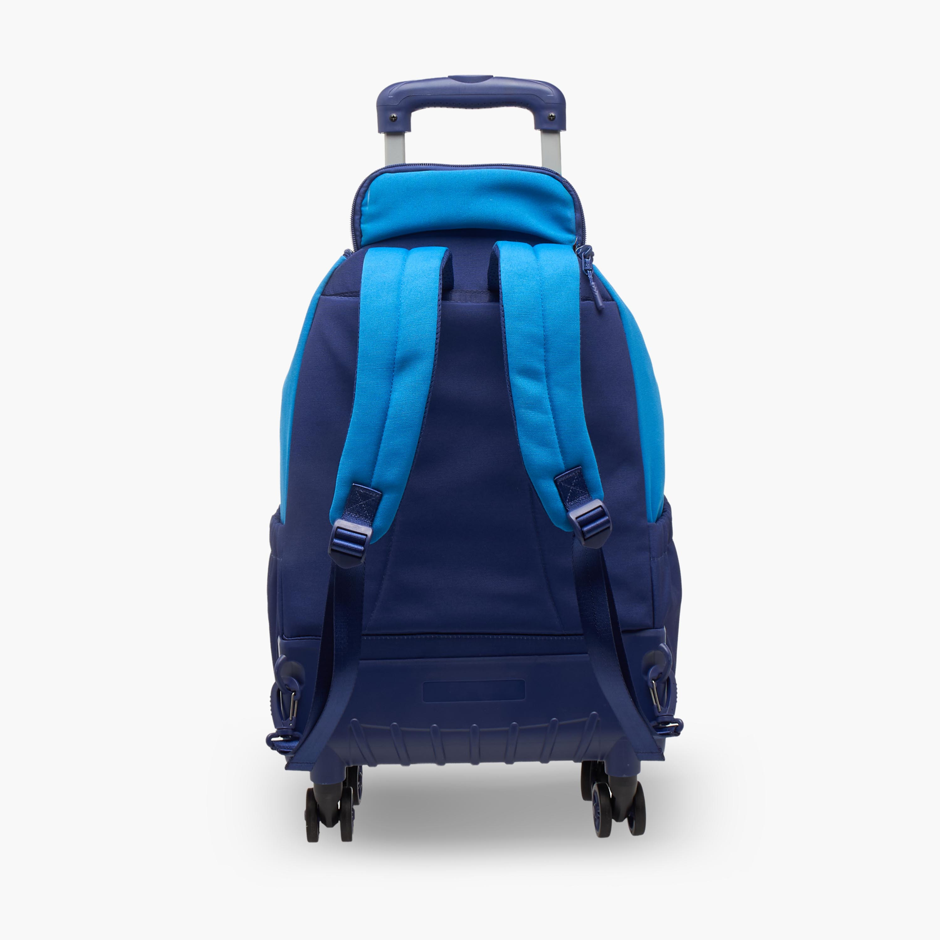 Hollywood Magic Striped Trolley Bag for Boys 8-12 Years with Durable Wheels - 18 inches-school-bagsandbackpacks-trolleybags-image-10