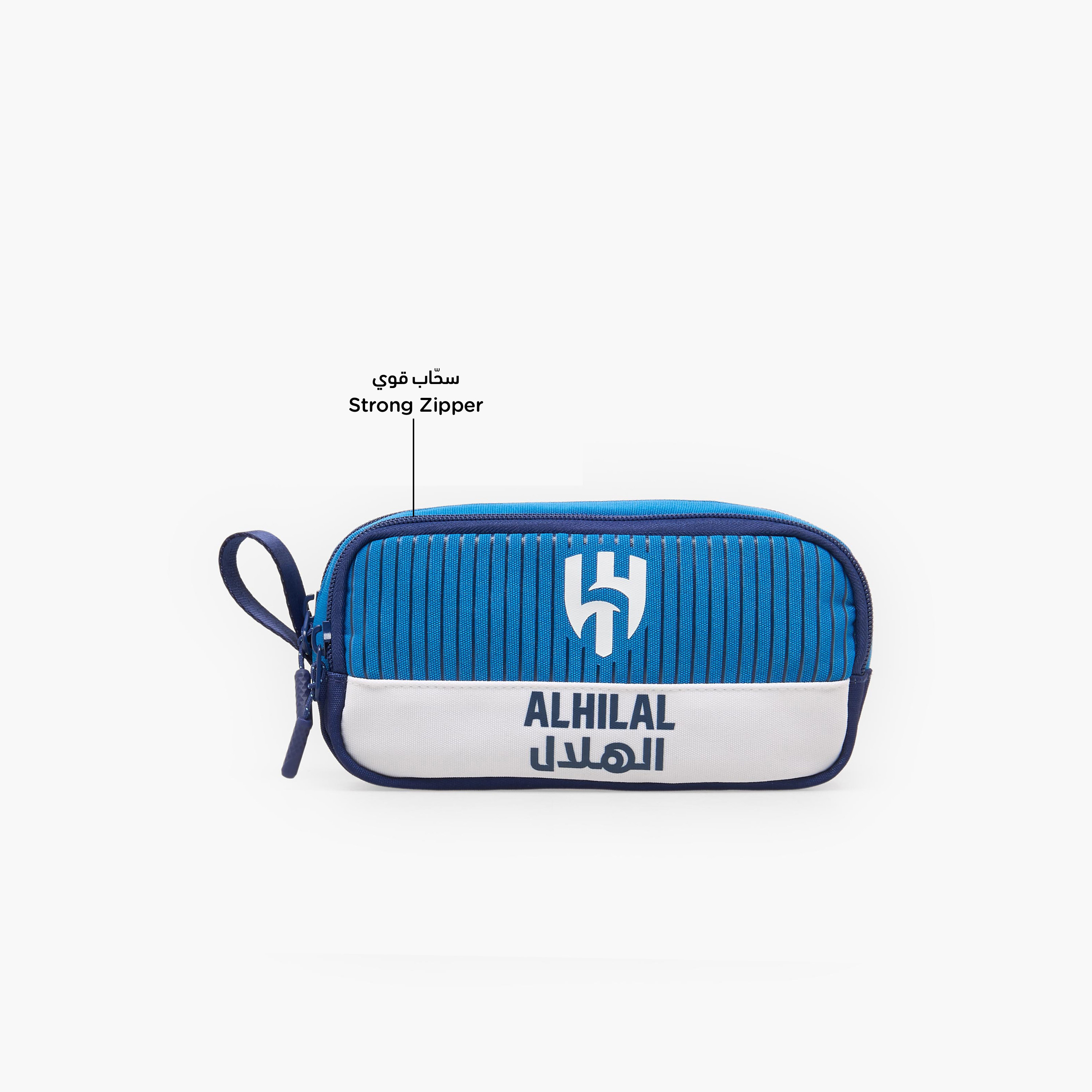 Hollywood Magic Al Hilal Print Pencil Pouch with 2 Compartments-school-stationery-pencilcases-image-2