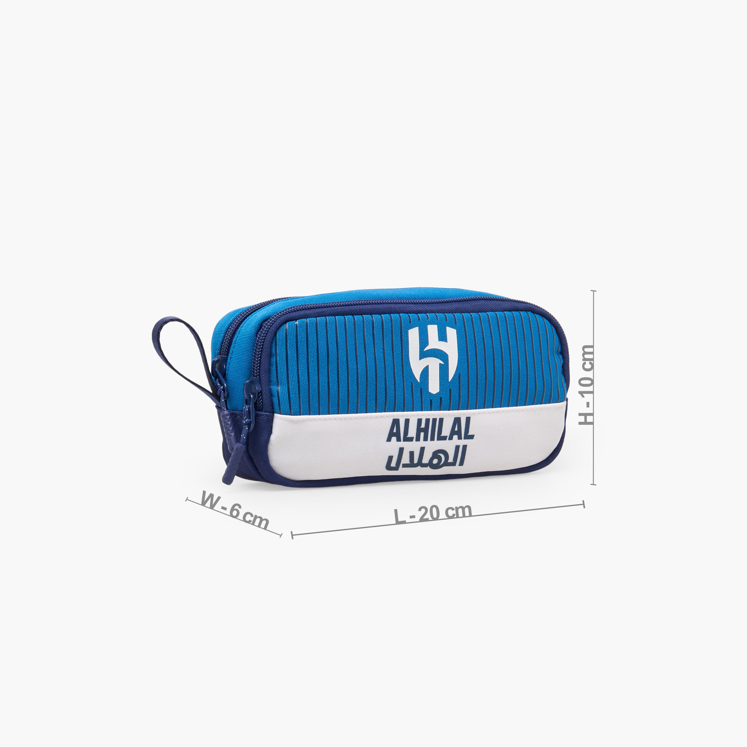 Hollywood Magic Al Hilal Print Pencil Pouch with 2 Compartments-school-stationery-pencilcases-image-3