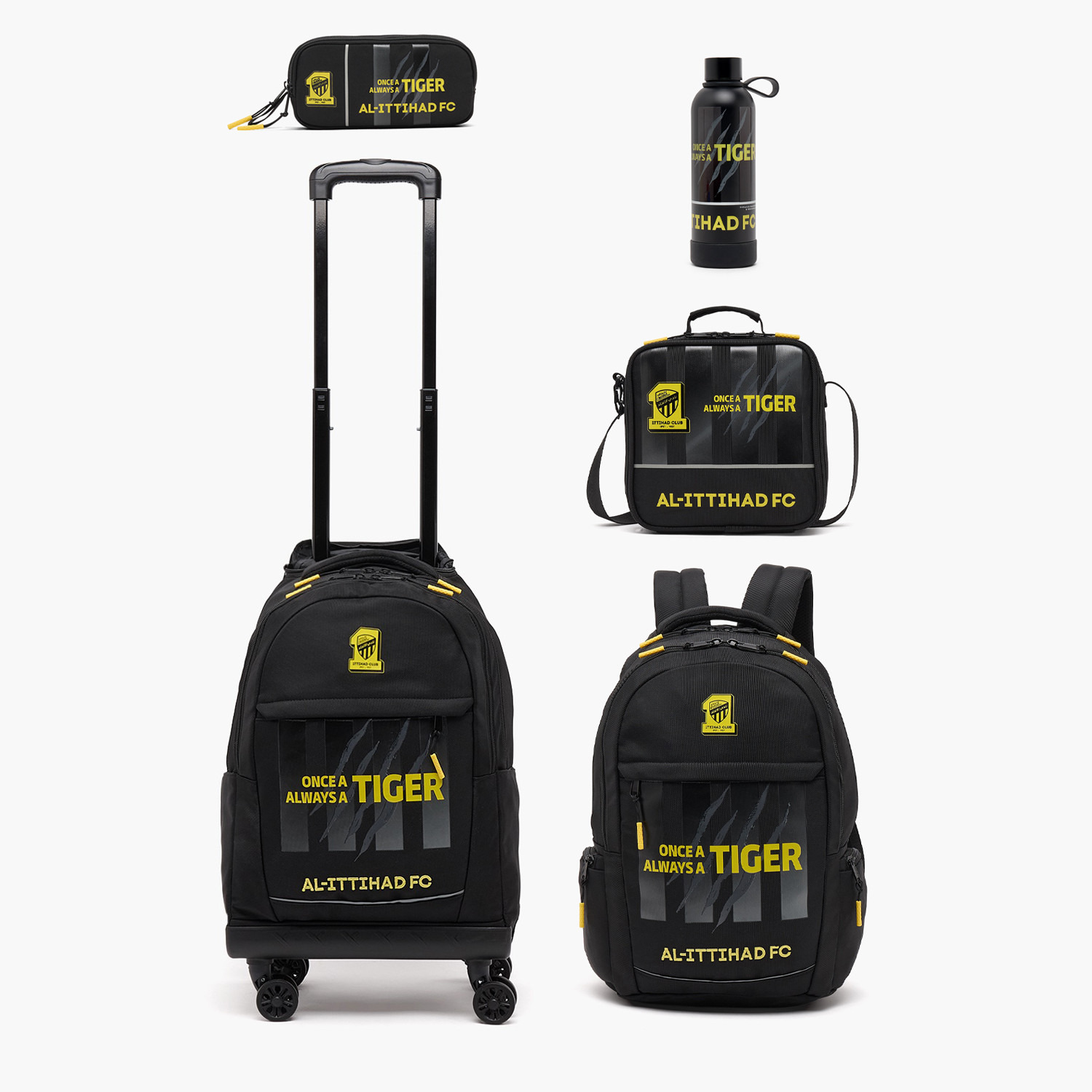 Hollywood Magic Al Ittihad Print Trolley Bag for Boys 8-12 Years Retractable Handle - 18 inches-school-bagsandbackpacks-trolleybags-image-14