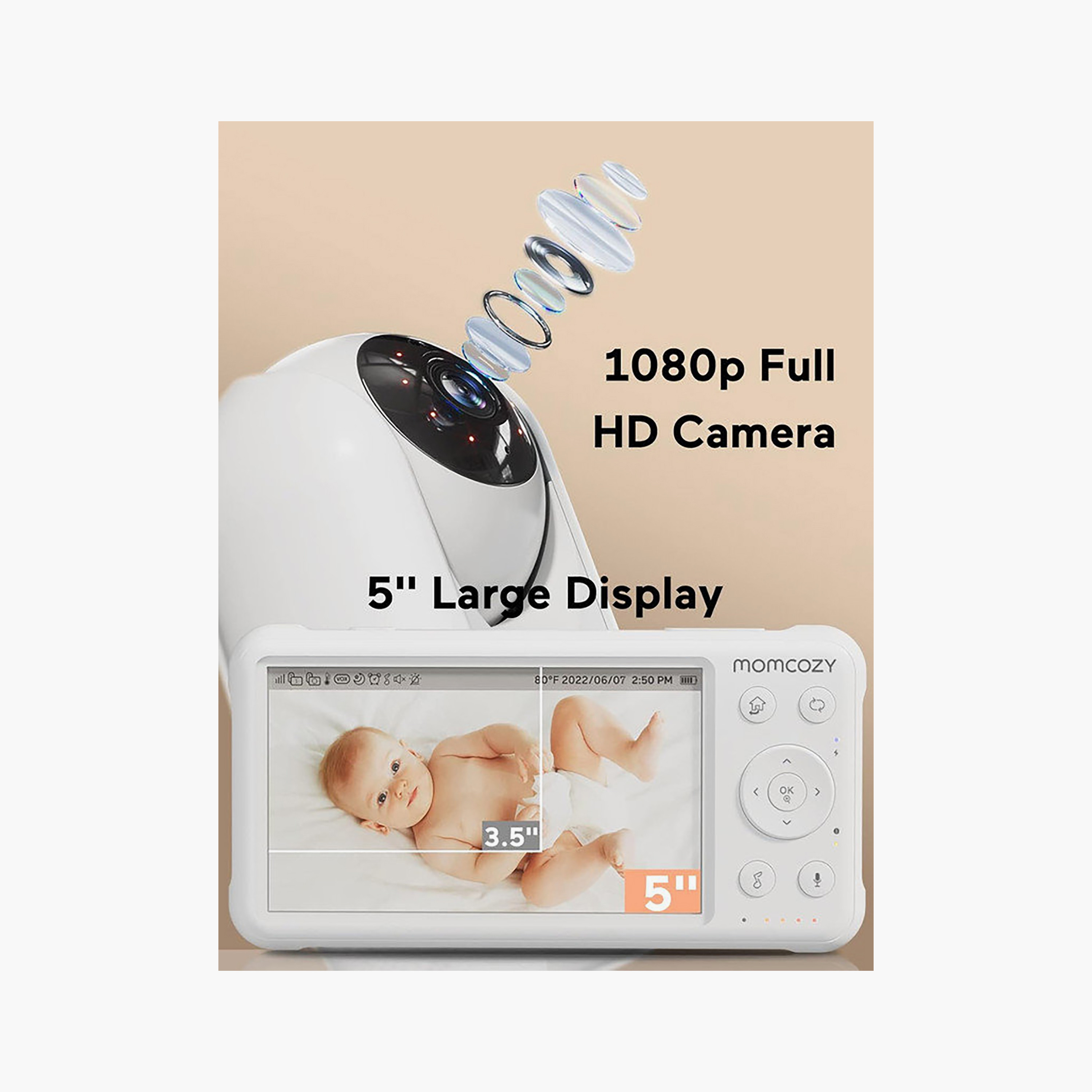Momcozy HD Video Baby Monitor Set-baby-healthandsafety-babymonitors-image-3