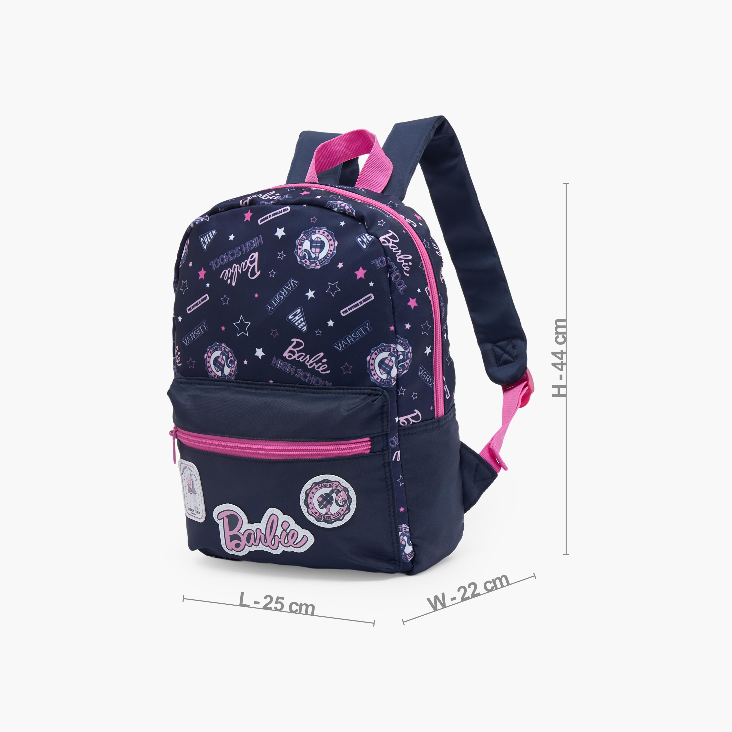 شنطة ظهر مدرسية بأحزمة كتف قابلة للتعديل وطبعات باربي للبنات بعمر 8-13 سنة - 17 بوصة-school-bagsandbackpacks-backpacks-image-6