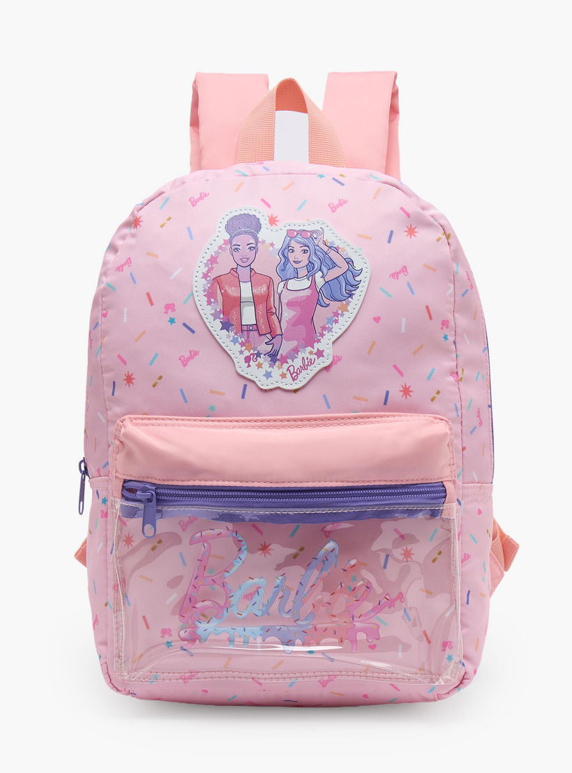 Barbie Applique Accent School Backpack for Girls 13 Years with Padded Shoulder Straps - 17 inches-school-bagsandbackpacks-backpacks-image-1
