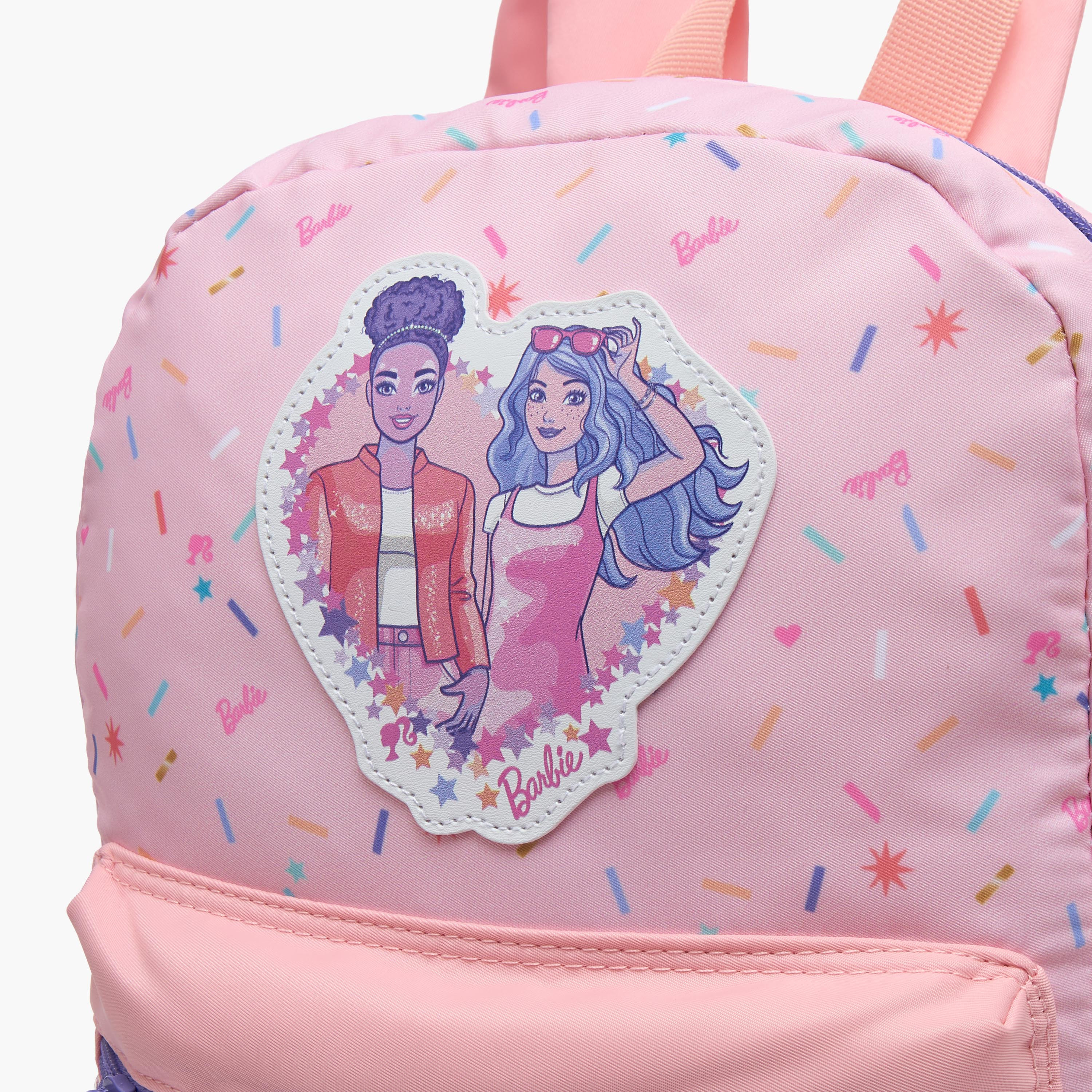 Barbie Applique Accent School Backpack for Girls 13 Years with Padded Shoulder Straps - 17 inches-school-bagsandbackpacks-backpacks-image-3