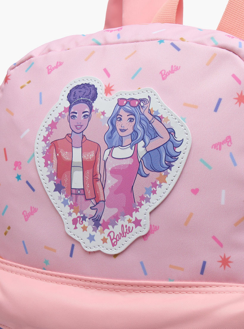 Barbie Applique Accent School Backpack for Girls 13 Years with Padded Shoulder Straps - 17 inches-school-bagsandbackpacks-backpacks-image-3