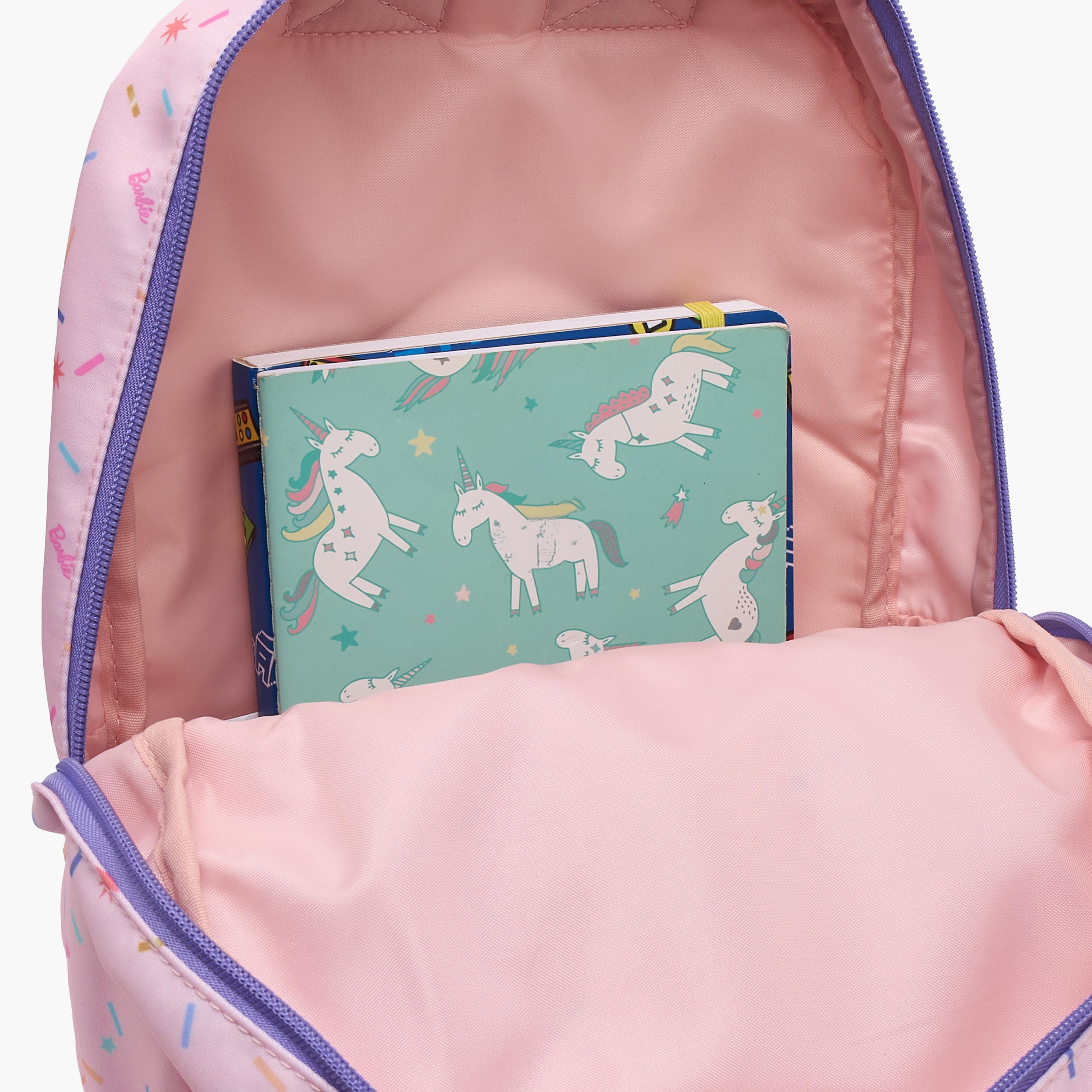 Barbie Applique Accent School Backpack for Girls 13 Years with Padded Shoulder Straps - 17 inches-school-bagsandbackpacks-backpacks-image-5