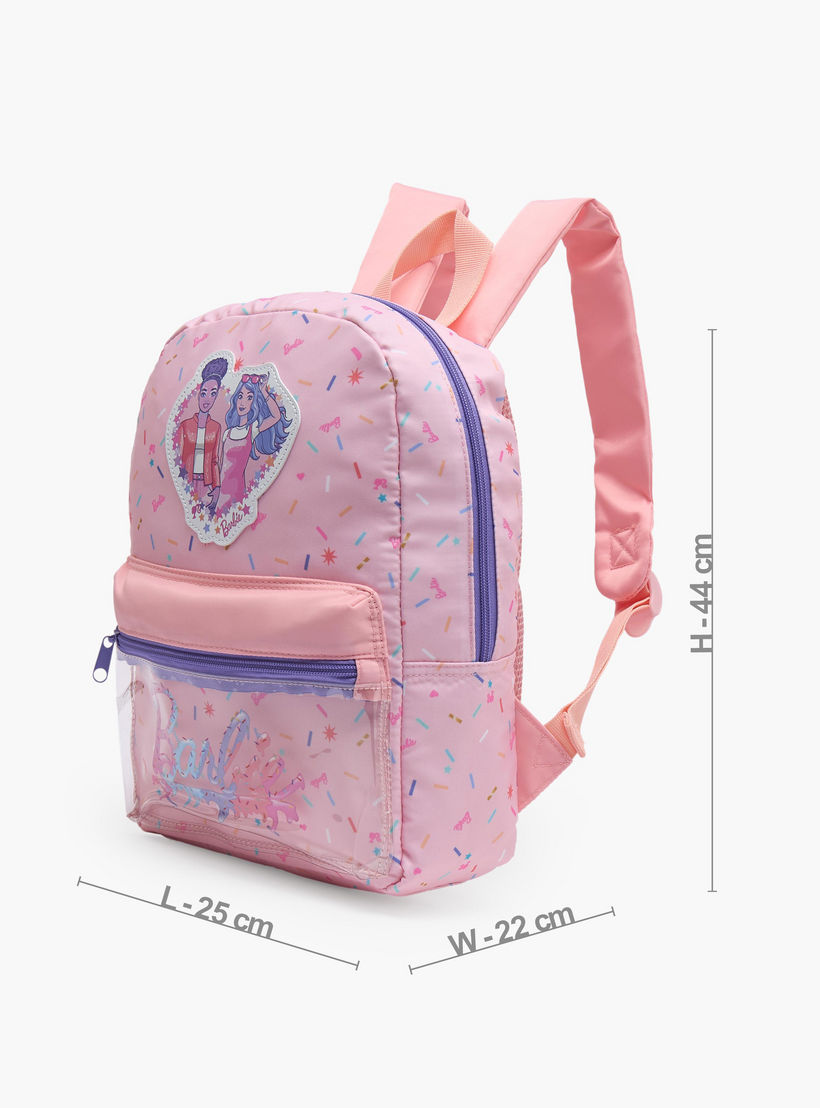Barbie Applique Accent School Backpack for Girls 13 Years with Padded Shoulder Straps - 17 inches-school-bagsandbackpacks-backpacks-image-6