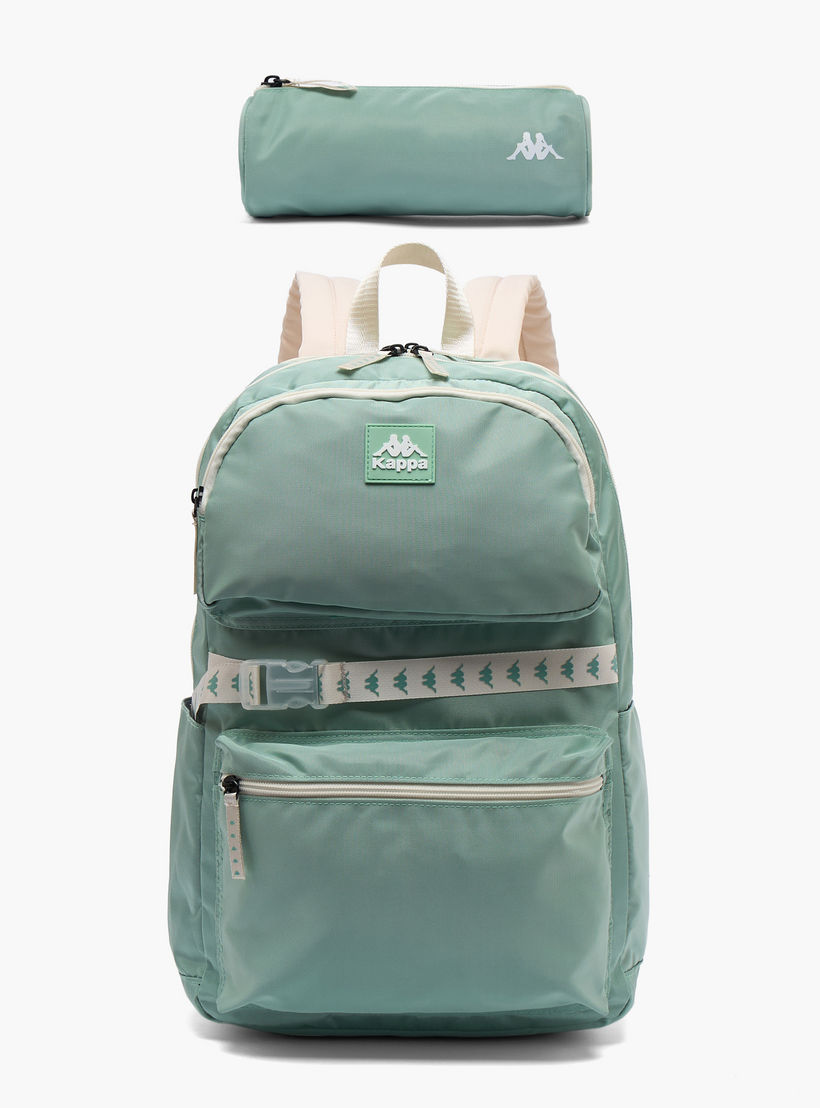 طقم شنطة ظهر مدرسية سادة ومقلمة قطعتين للأطفال بعمر 13 سنة فما فوق من كابا-school-bagsandbackpacks-backpacks-image-1