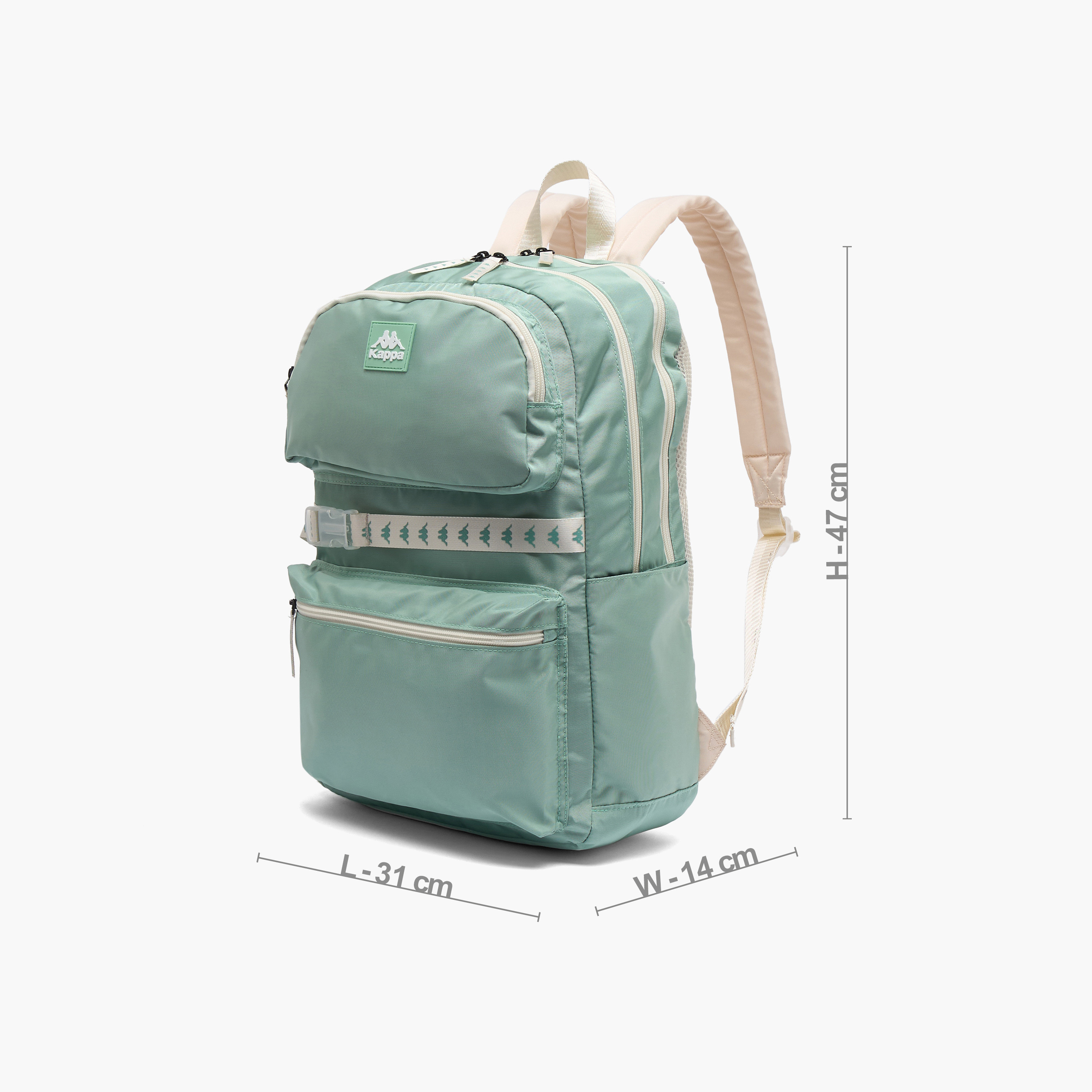 طقم شنطة ظهر مدرسية سادة ومقلمة قطعتين للأطفال بعمر 13 سنة فما فوق من كابا-school-bagsandbackpacks-backpacks-image-7