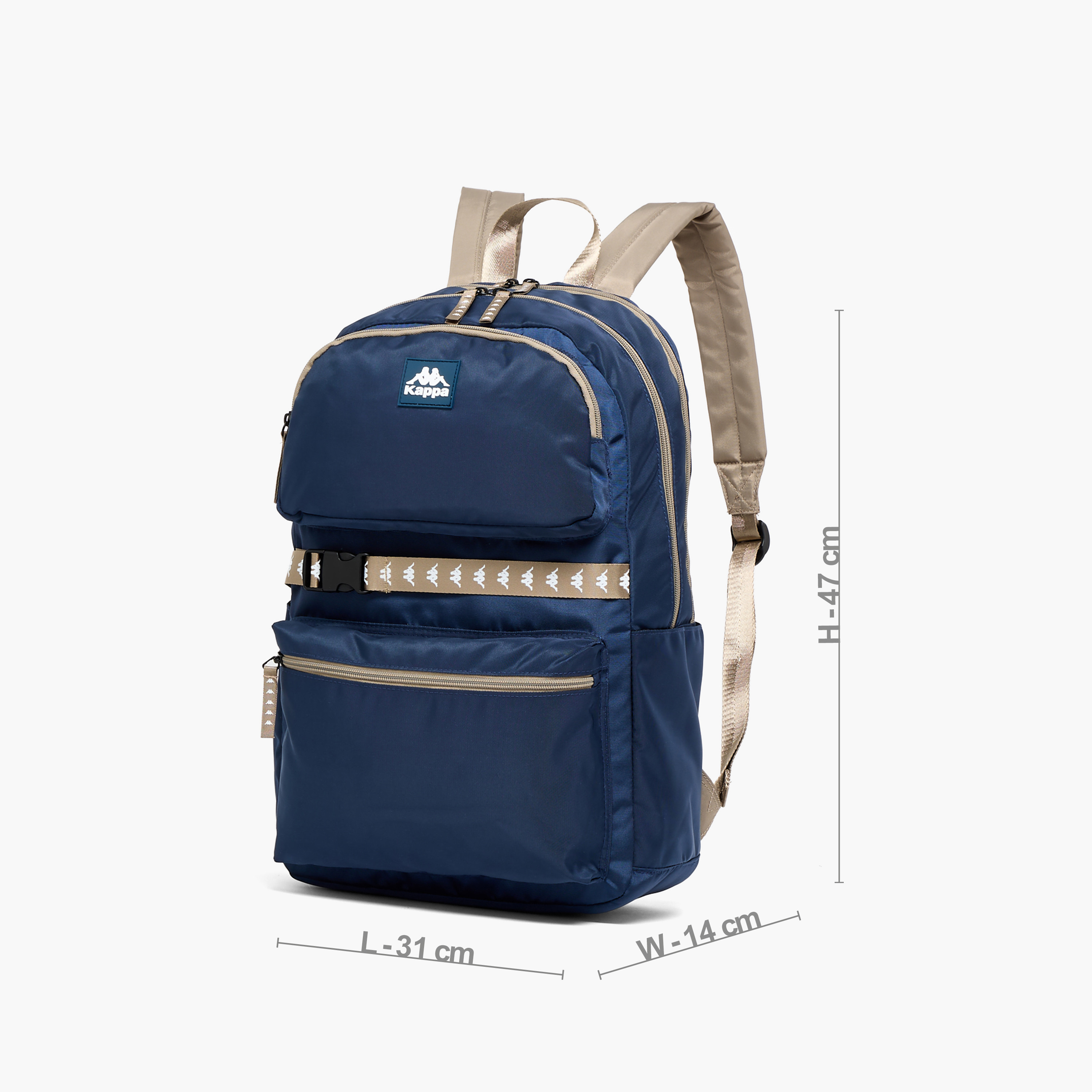 طقم شنطة ظهر مدرسية سادة ومقلمة قطعتين للأطفال بعمر 13 سنة فما فوق من كابا-school-bagsandbackpacks-backpacks-image-7