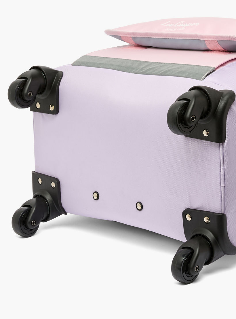 Lee Cooper Colourblock 3-Piece Trolley Bag for Kids 13+ Years with Pouch and Lunch Bag-school-bagsandbackpacks-trolleybags-image-14