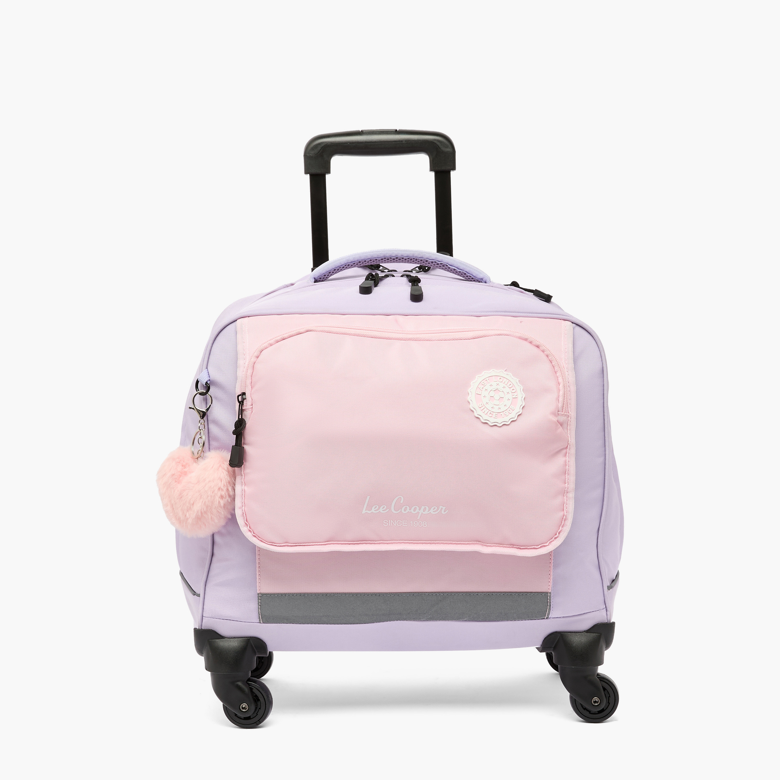 Lee Cooper Colourblock 3-Piece Trolley Bag for Kids 13+ Years with Pouch and Lunch Bag-school-bagsandbackpacks-trolleybags-image-4