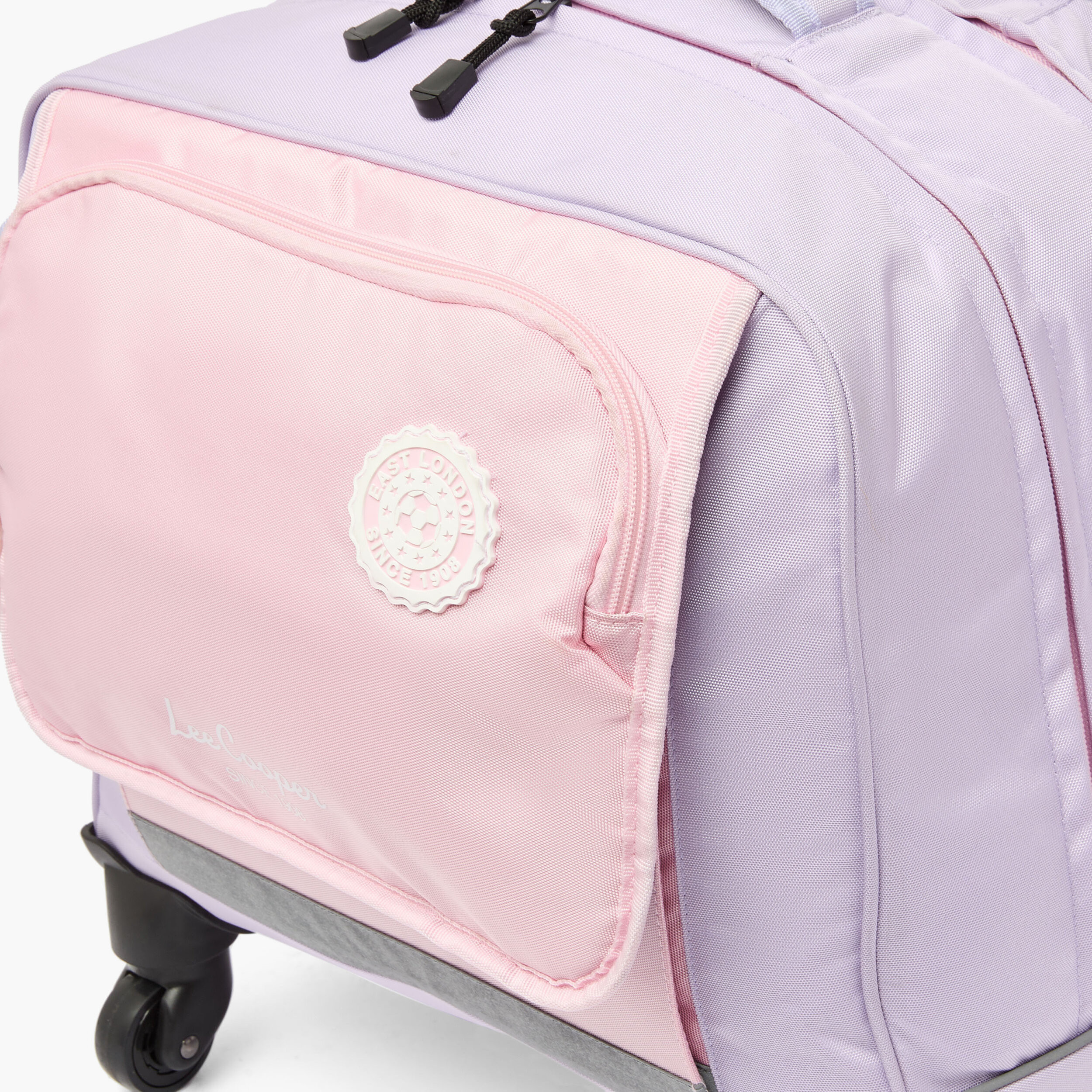 Lee Cooper Colourblock 3-Piece Trolley Bag for Kids 13+ Years with Pouch and Lunch Bag-school-bagsandbackpacks-trolleybags-image-5