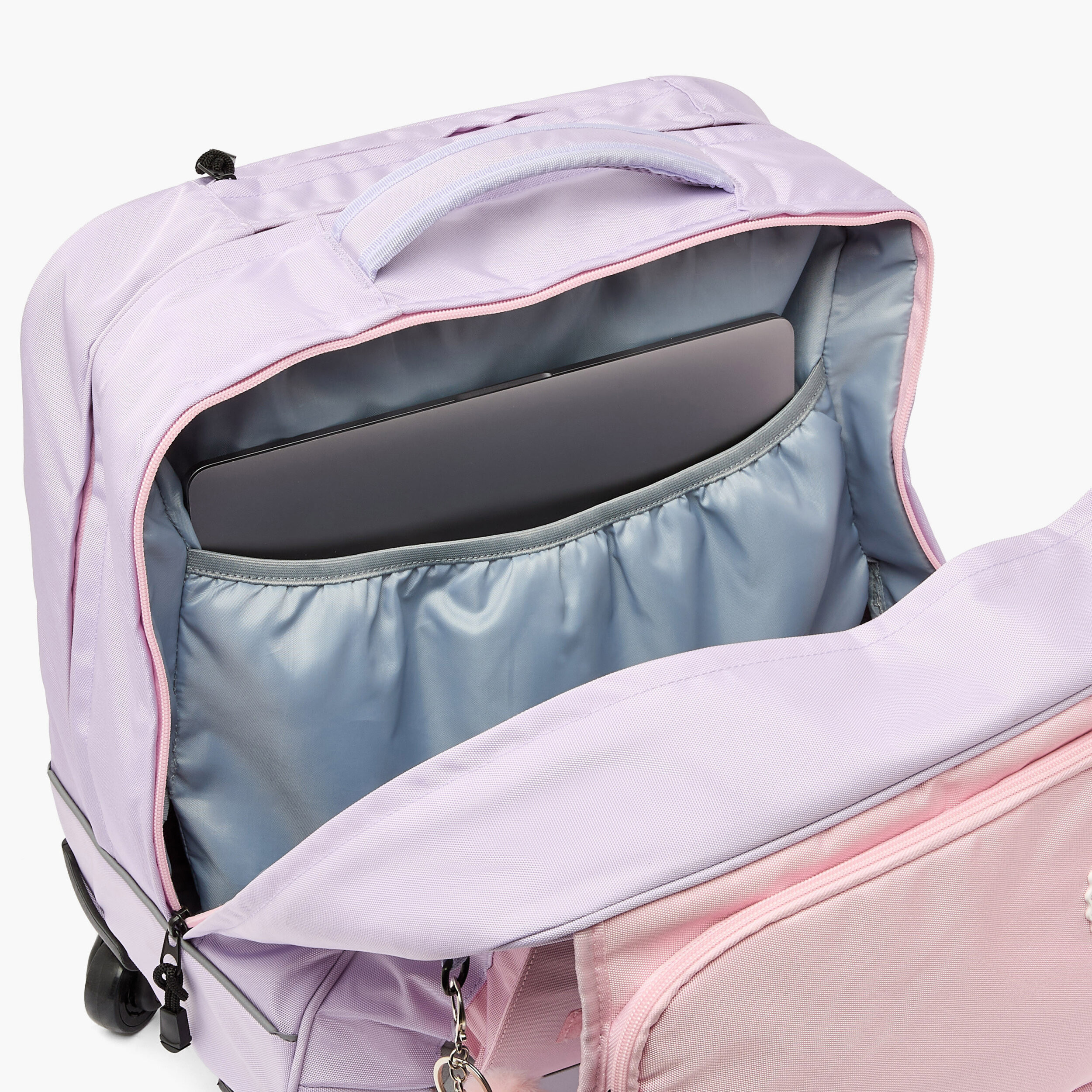 Lee Cooper Colourblock 3-Piece Trolley Bag for Kids 13+ Years with Pouch and Lunch Bag-school-bagsandbackpacks-trolleybags-image-6