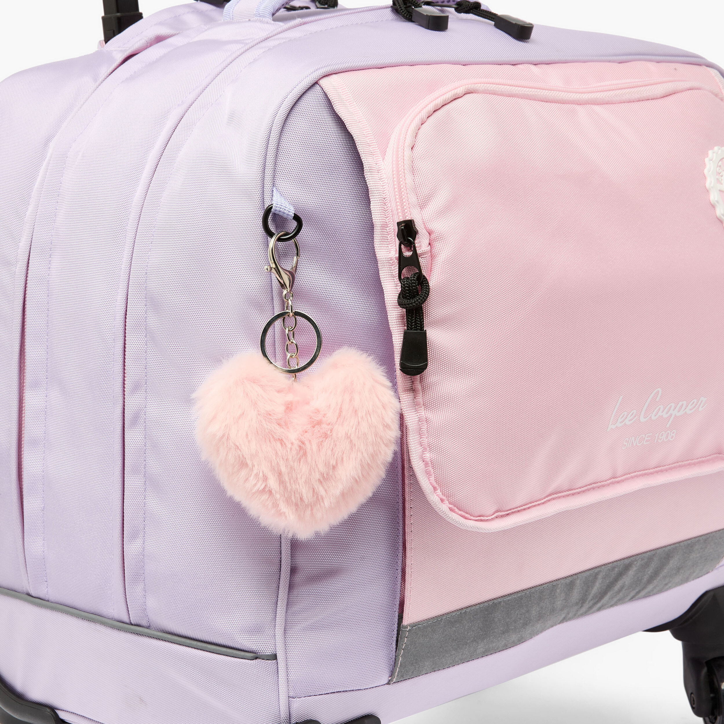 Lee Cooper Colourblock 3-Piece Trolley Bag for Kids 13+ Years with Pouch and Lunch Bag-school-bagsandbackpacks-trolleybags-image-8