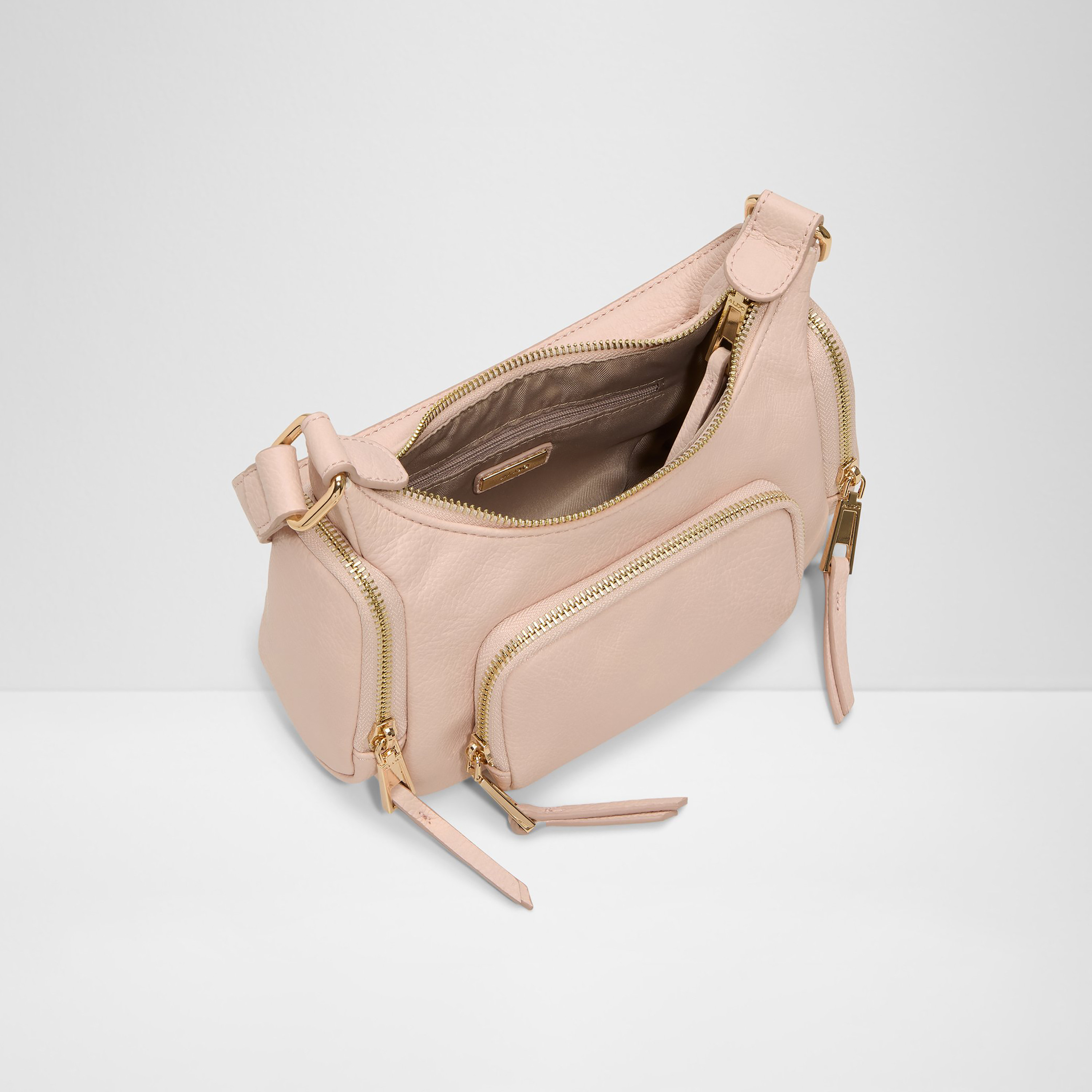 Aldo Ppiper Plain Single Handle Shoulder Bag with Zip Closure-women-bagsandwallets-handbags-image-3