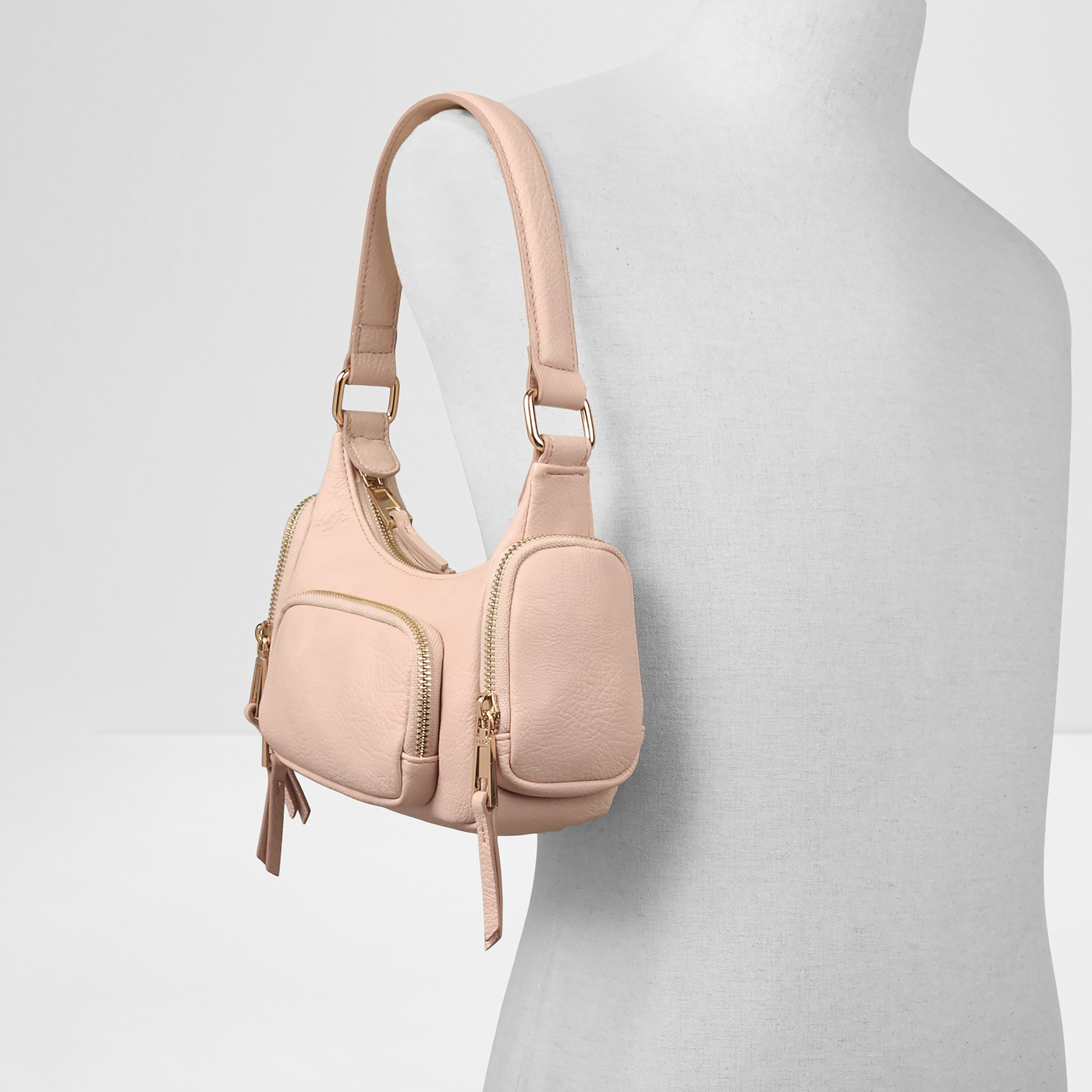 Aldo Ppiper Plain Single Handle Shoulder Bag with Zip Closure-women-bagsandwallets-handbags-image-4