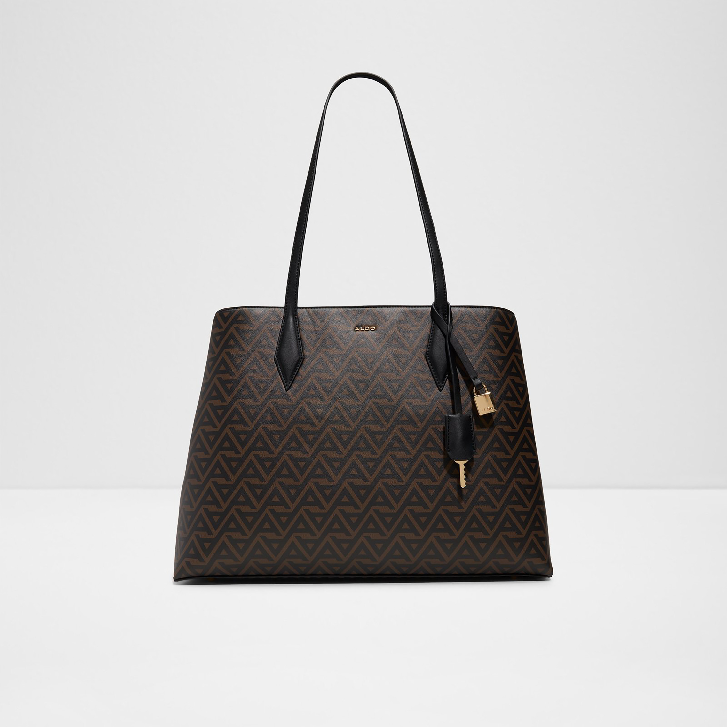 Aldo Maela Monogram Double Handle Tote Bag with Magnetic Closure-women-bagsandwallets-handbags-image-1