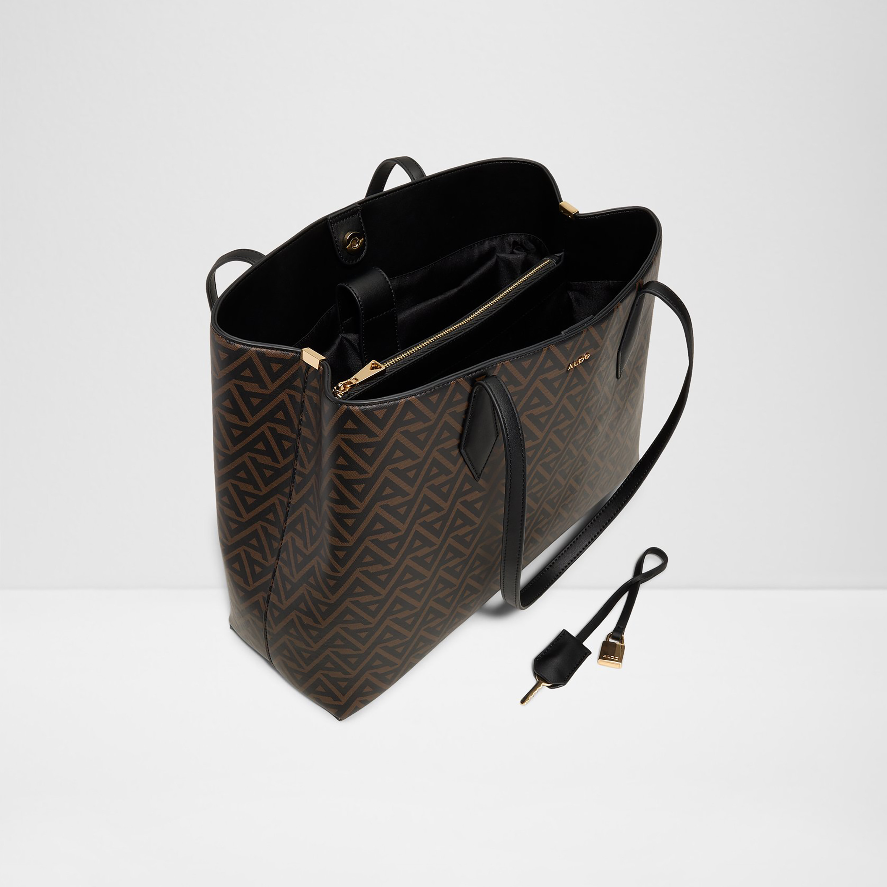 Aldo Maela Monogram Double Handle Tote Bag with Magnetic Closure-women-bagsandwallets-handbags-image-3