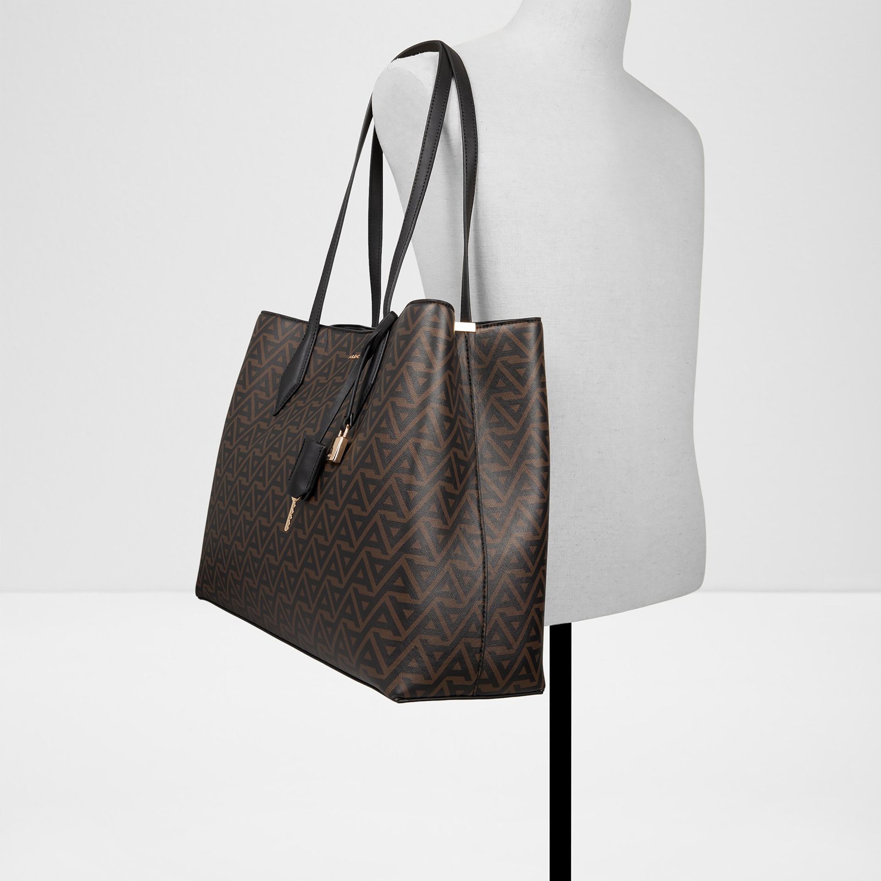 Aldo Maela Monogram Double Handle Tote Bag with Magnetic Closure-women-bagsandwallets-handbags-image-4