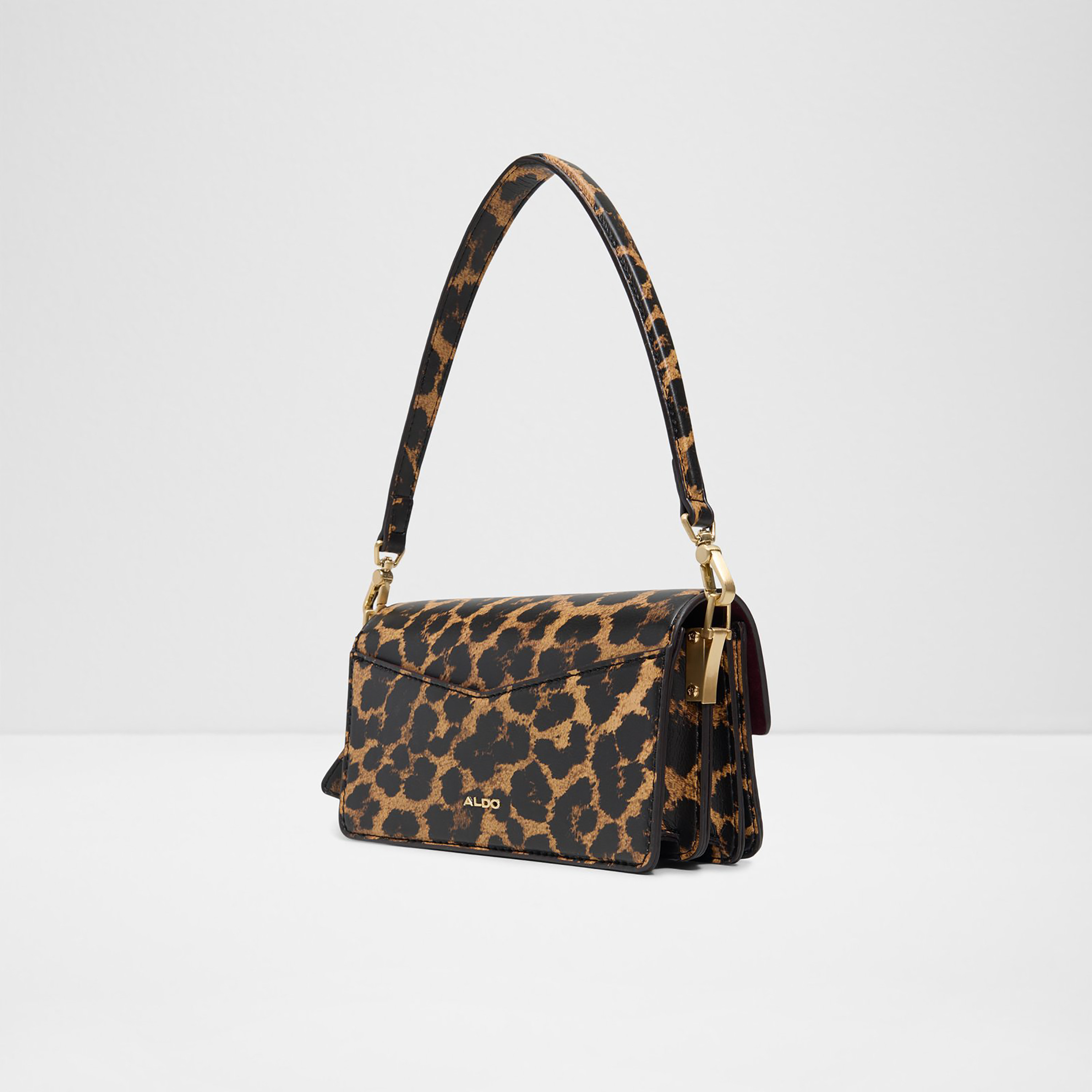 Aldo Luxecarry2.0 Leopard Print Single Handle Shoulder Bag with Flap Closure & Strap-women-bagsandwallets-handbags-image-2