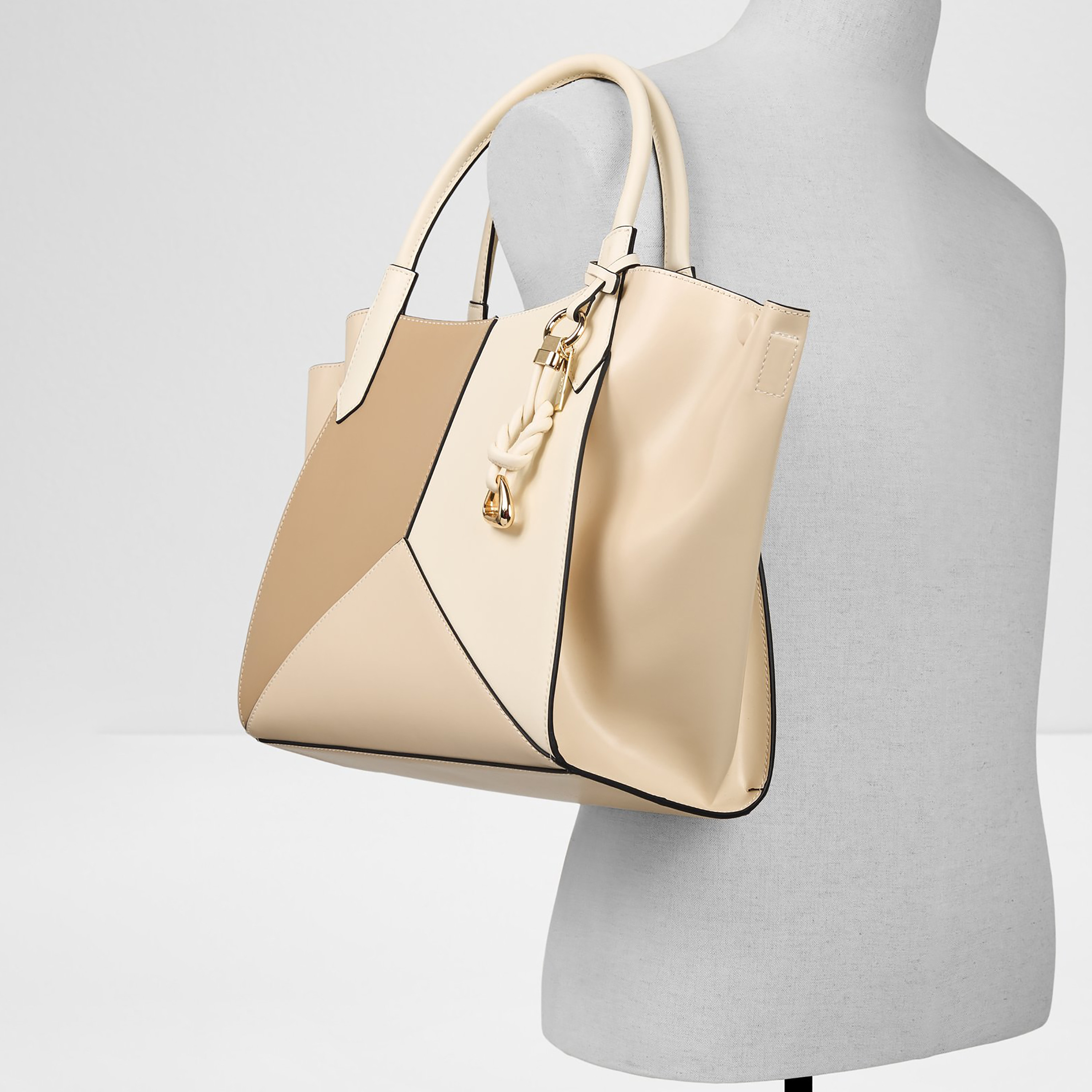 Aldo Iveyma Color Blocked Double Handle Tote Bag with Magnetic Closure-women-bagsandwallets-handbags-image-4