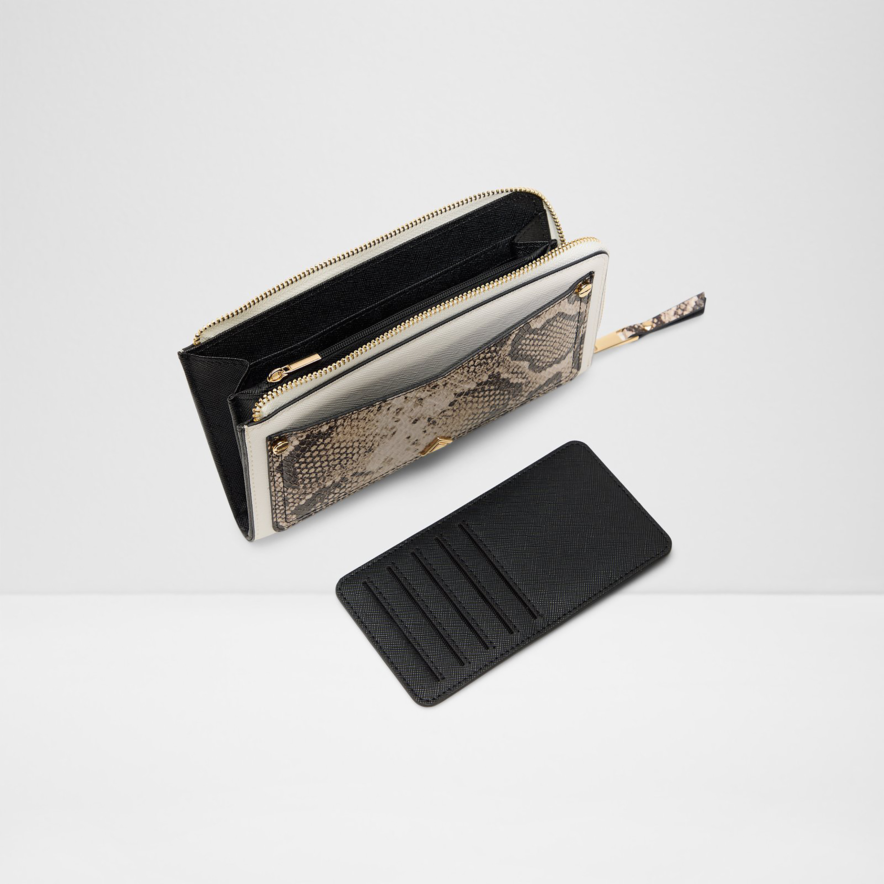 Aldo Kedoreveth Snake Textured Wallet & Cardholder with Zip Closure-women-bagsandwallets-wallets-image-2