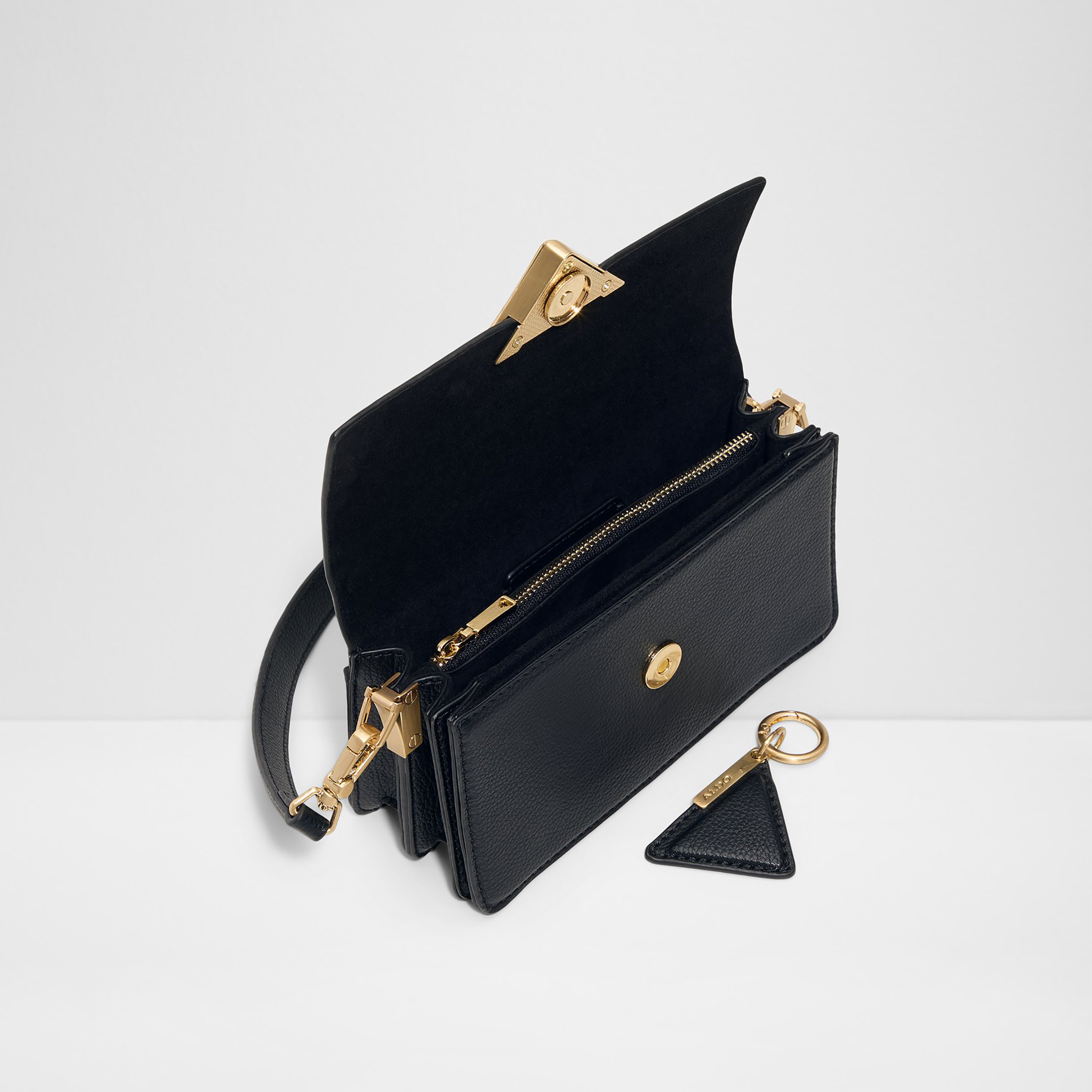 Aldo Luxecarry2.0 Textured Single Handle Shoulder Bag with Flap Closure & Strap-women-bagsandwallets-handbags-image-3