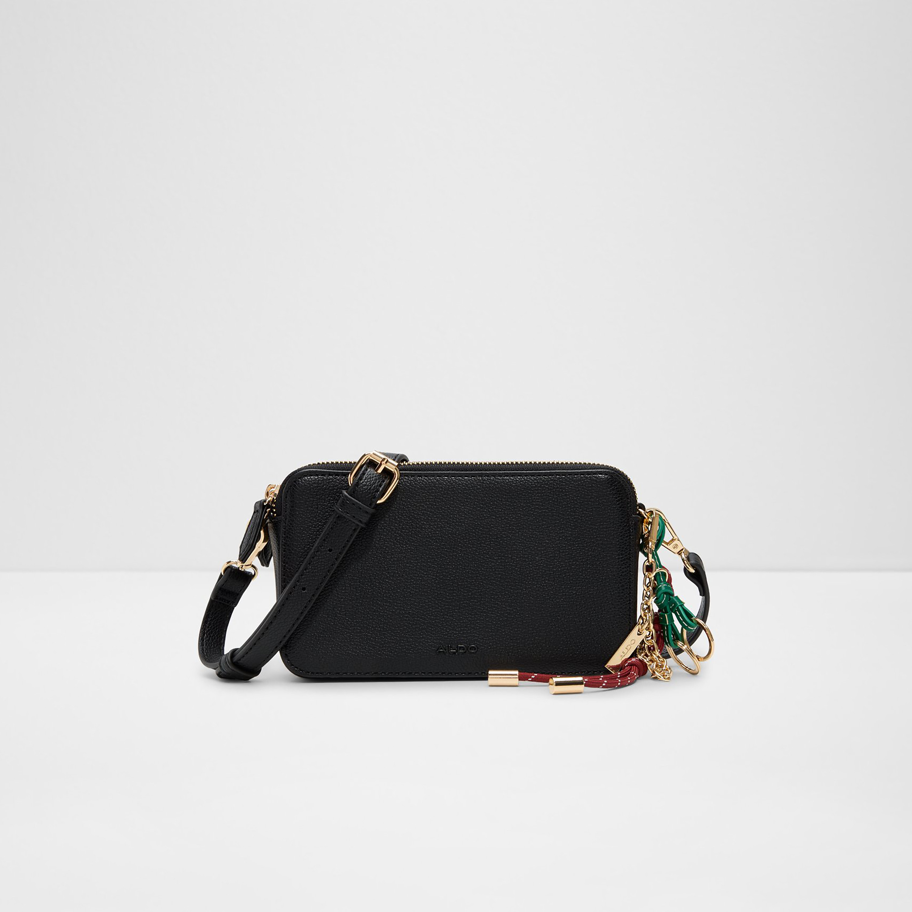 Aldo Ddemi Plain Crossbody Bag with Zip Closure and Adjustable Strap-women-bagsandwallets-handbags-image-1