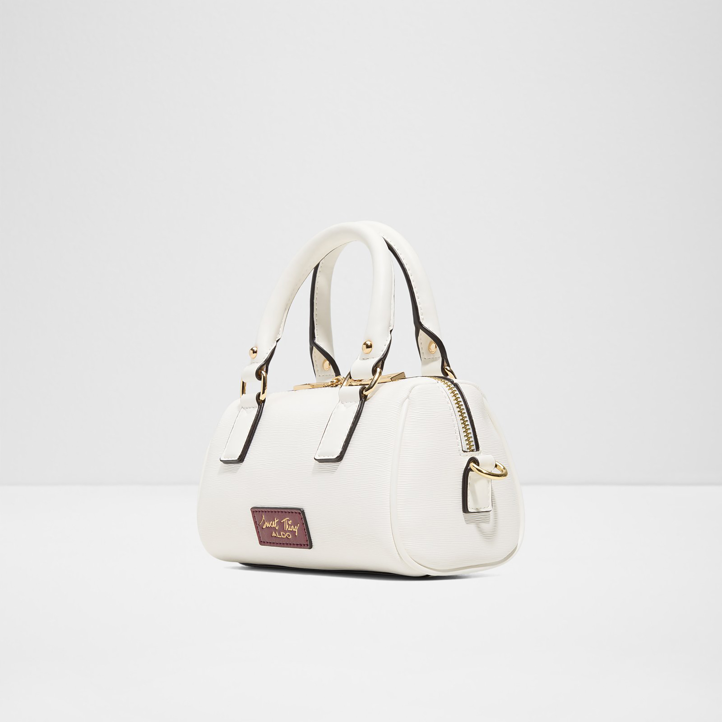 Aldo Halie Plain Double Handle Mini Satchel Bag with Zip Closure & Adjustable Strap-women-bagsandwallets-handbags-image-2