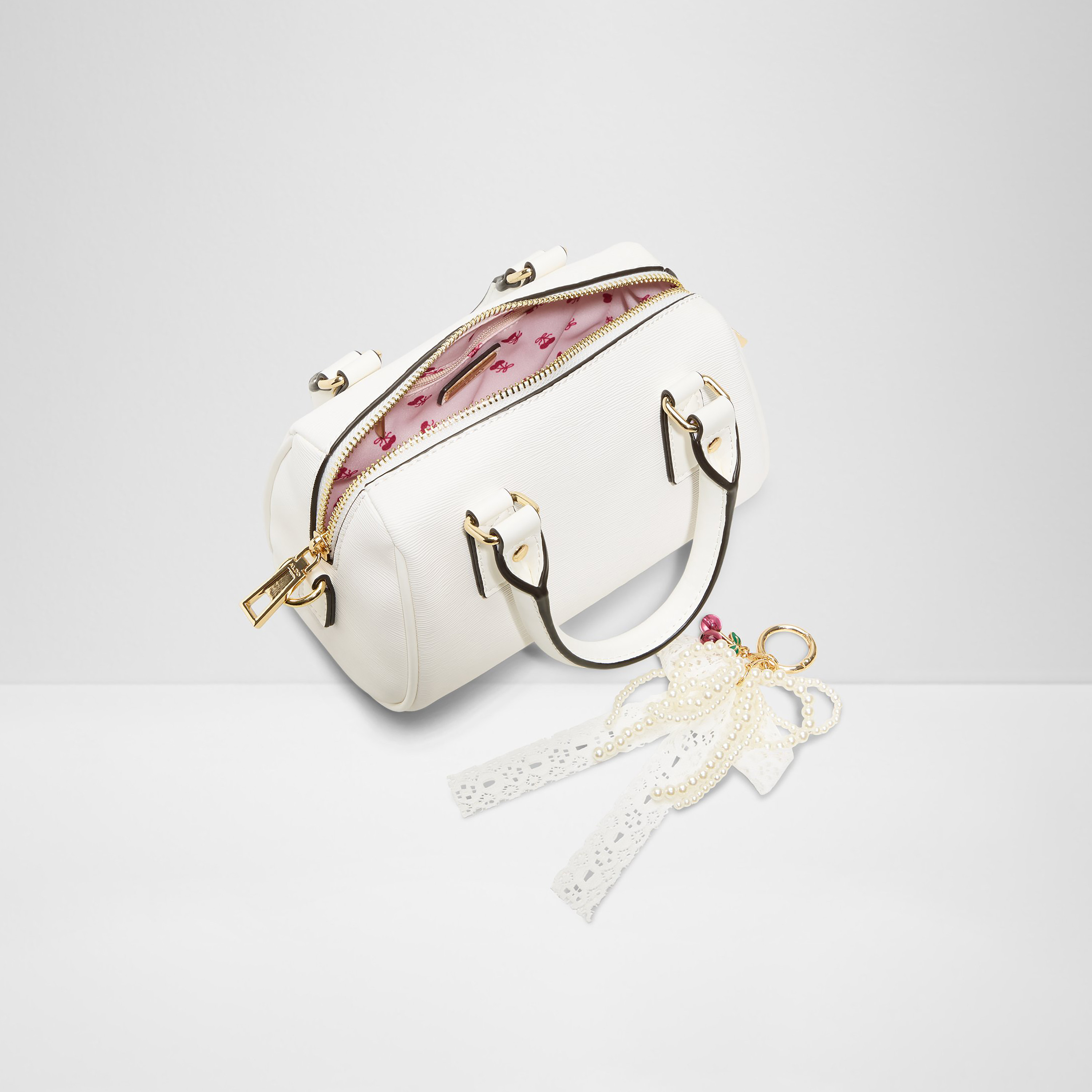 Aldo Halie Plain Double Handle Mini Satchel Bag with Zip Closure & Adjustable Strap-women-bagsandwallets-handbags-image-3