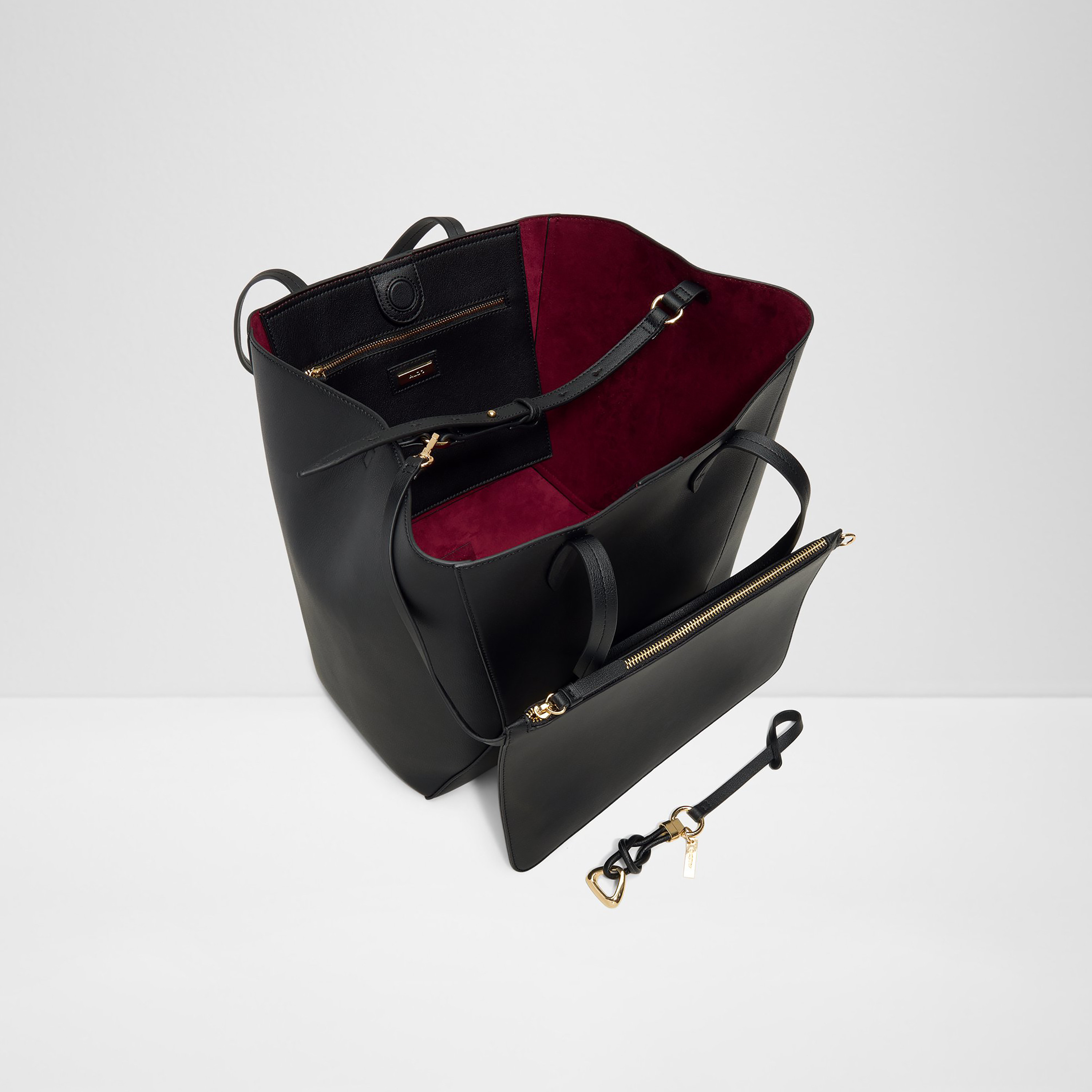 Aldo Salubris Plain Double Handle Tote Bag with Magnetic Closure-women-bagsandwallets-handbags-image-3
