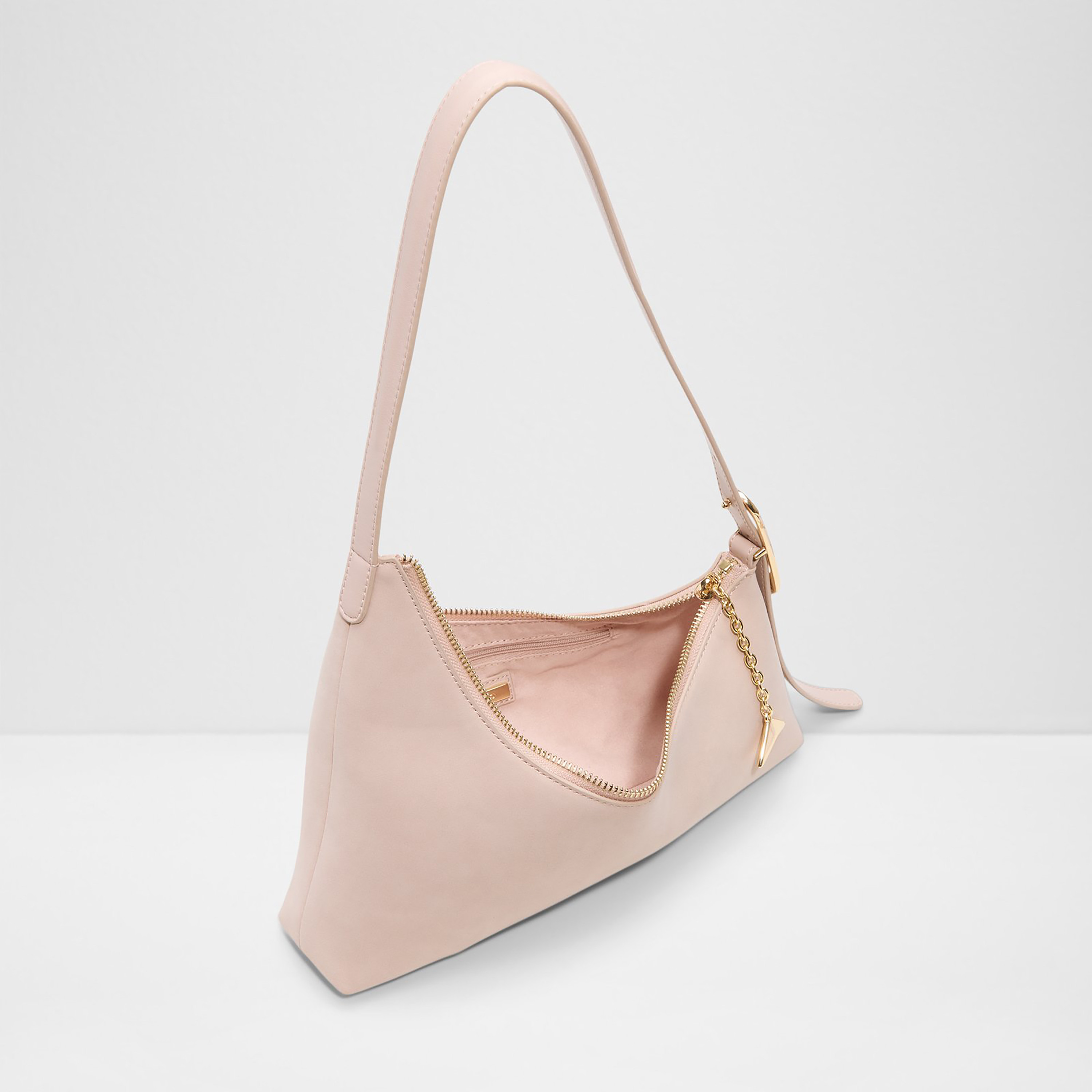 Aldo Timberly Plain Single Handle Shoulder Bag with Zip Closure & Adjustable Strap-women-bagsandwallets-handbags-image-3