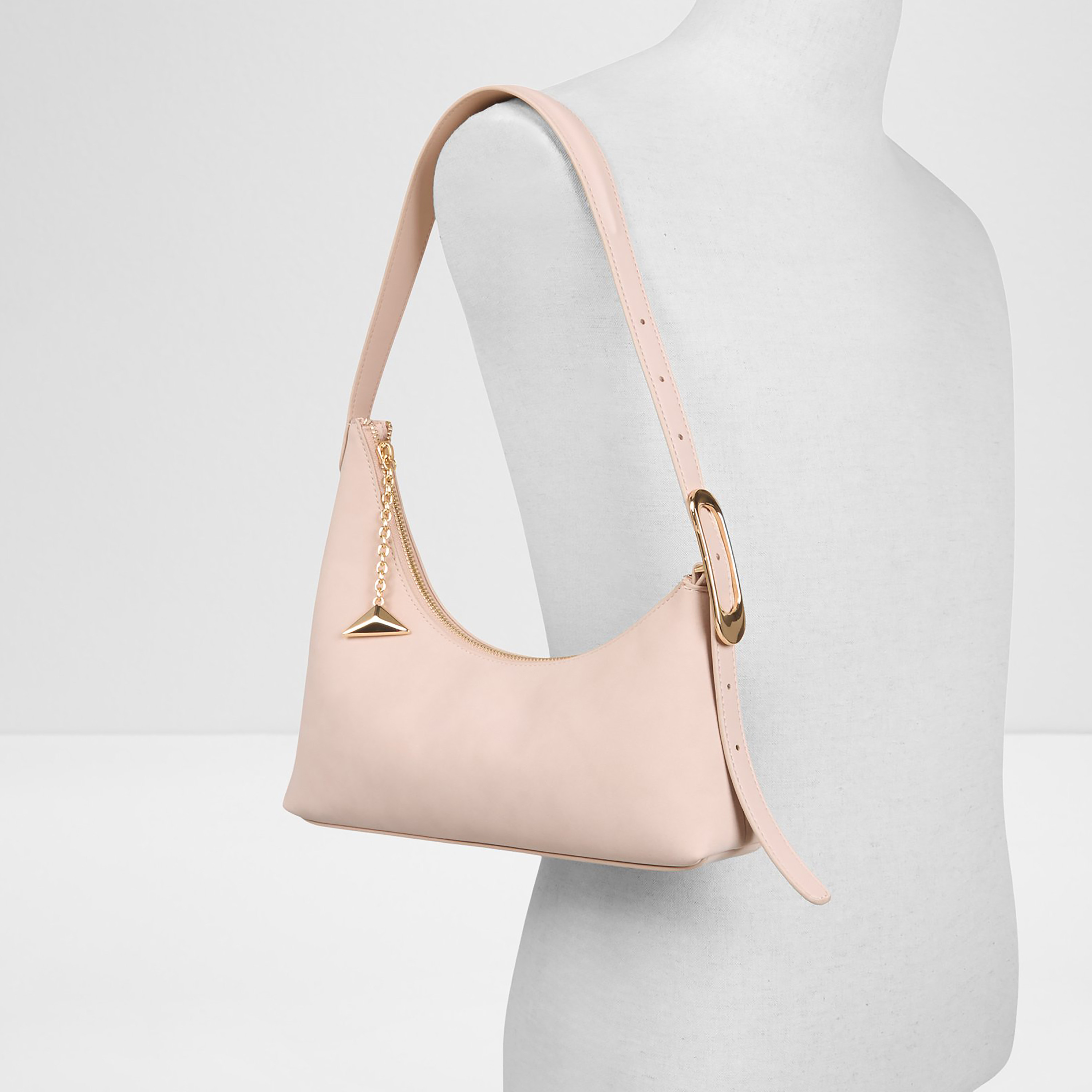 Aldo Timberly Plain Single Handle Shoulder Bag with Zip Closure & Adjustable Strap-women-bagsandwallets-handbags-image-4