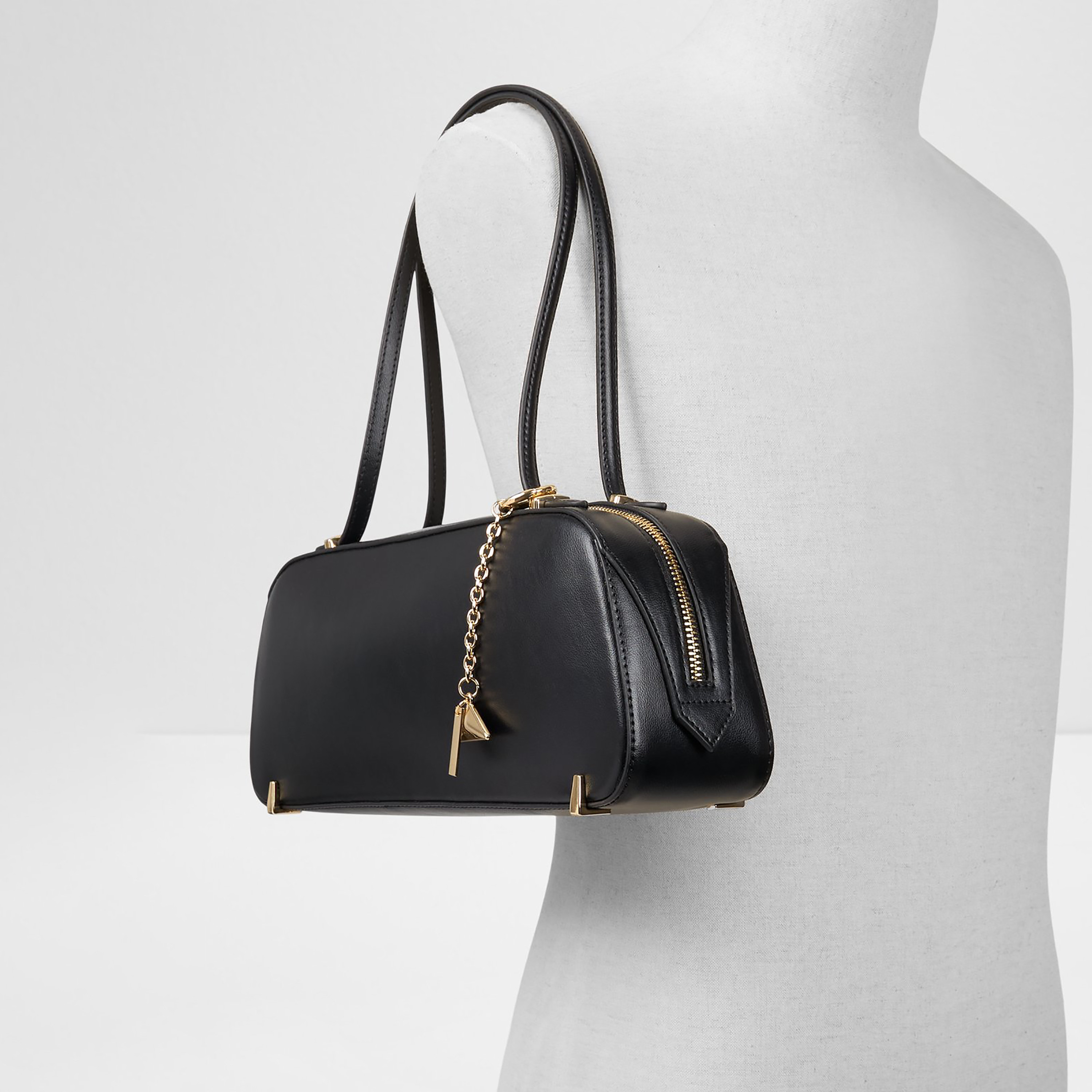 Aldo Thaleli Plain Double Handle Shoulder Bag with Zip Closure-women-bagsandwallets-handbags-image-4
