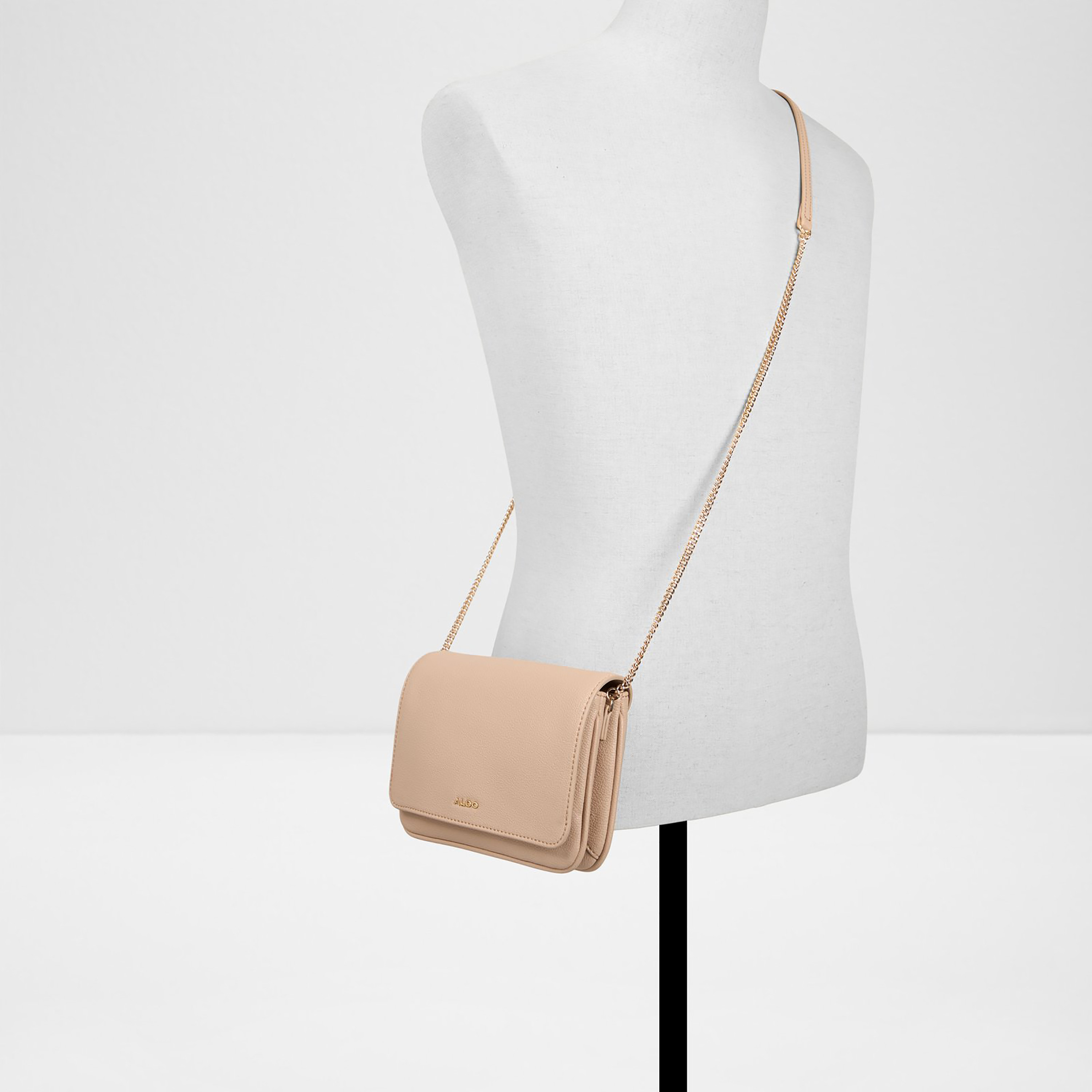 Aldo Riverly Plain Sling Bag with Flap Closure and Non-Detachable Strap-women-bagsandwallets-handbags-image-4