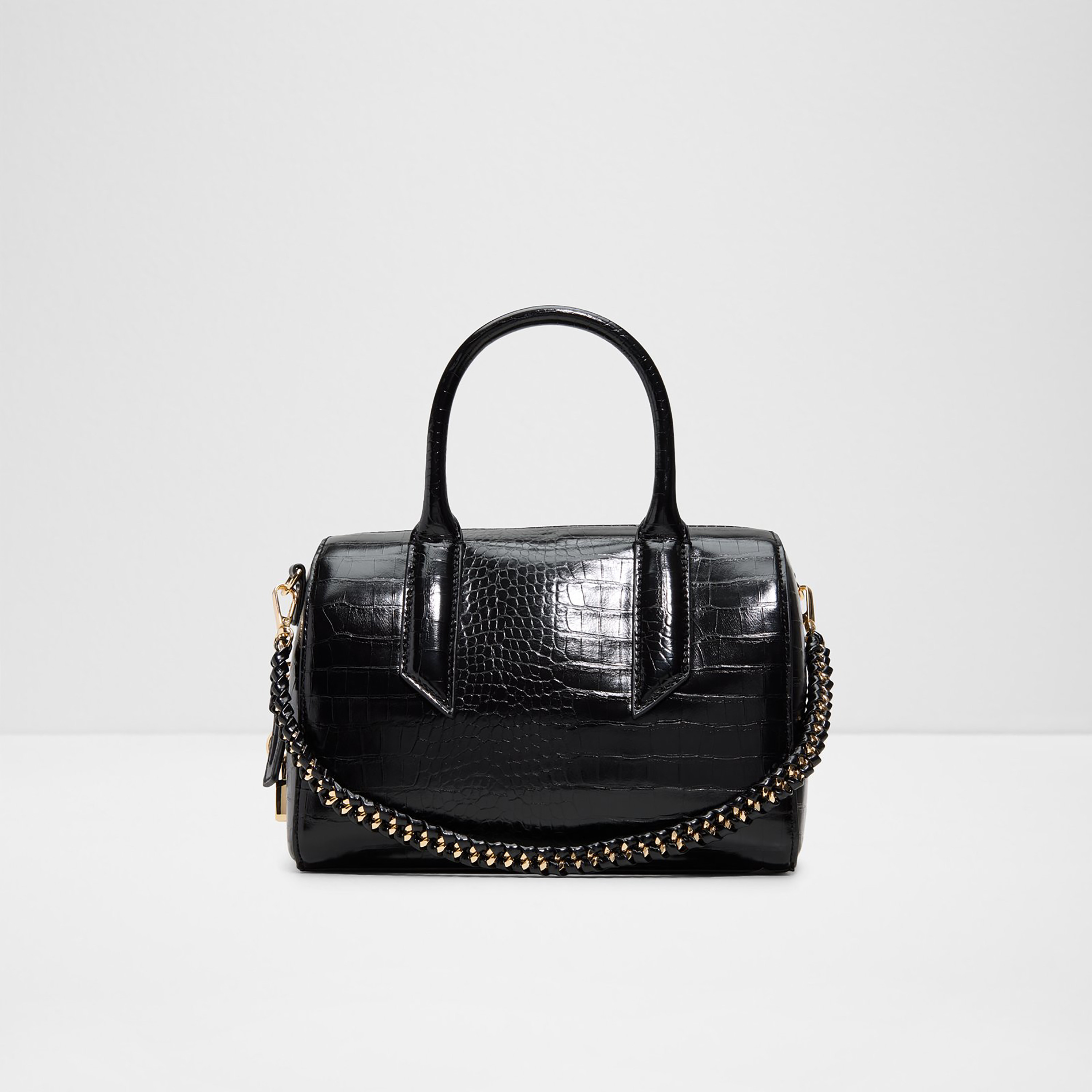 Aldo Albalaerel Textured Double Handle Satchel Bag with Zip Closure & Adjustable Strap-women-bagsandwallets-handbags-image-1