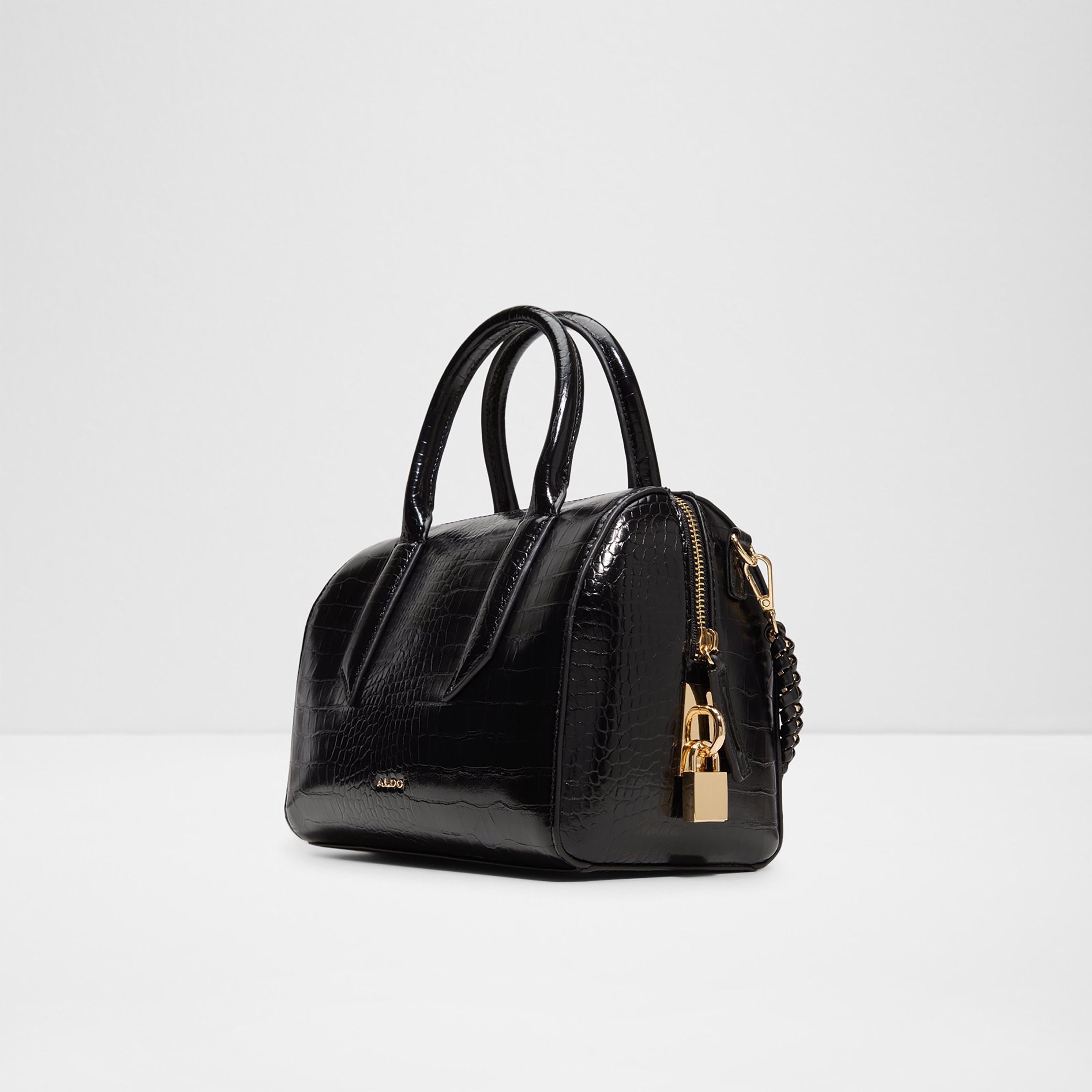 Aldo Albalaerel Textured Double Handle Satchel Bag with Zip Closure & Adjustable Strap-women-bagsandwallets-handbags-image-2