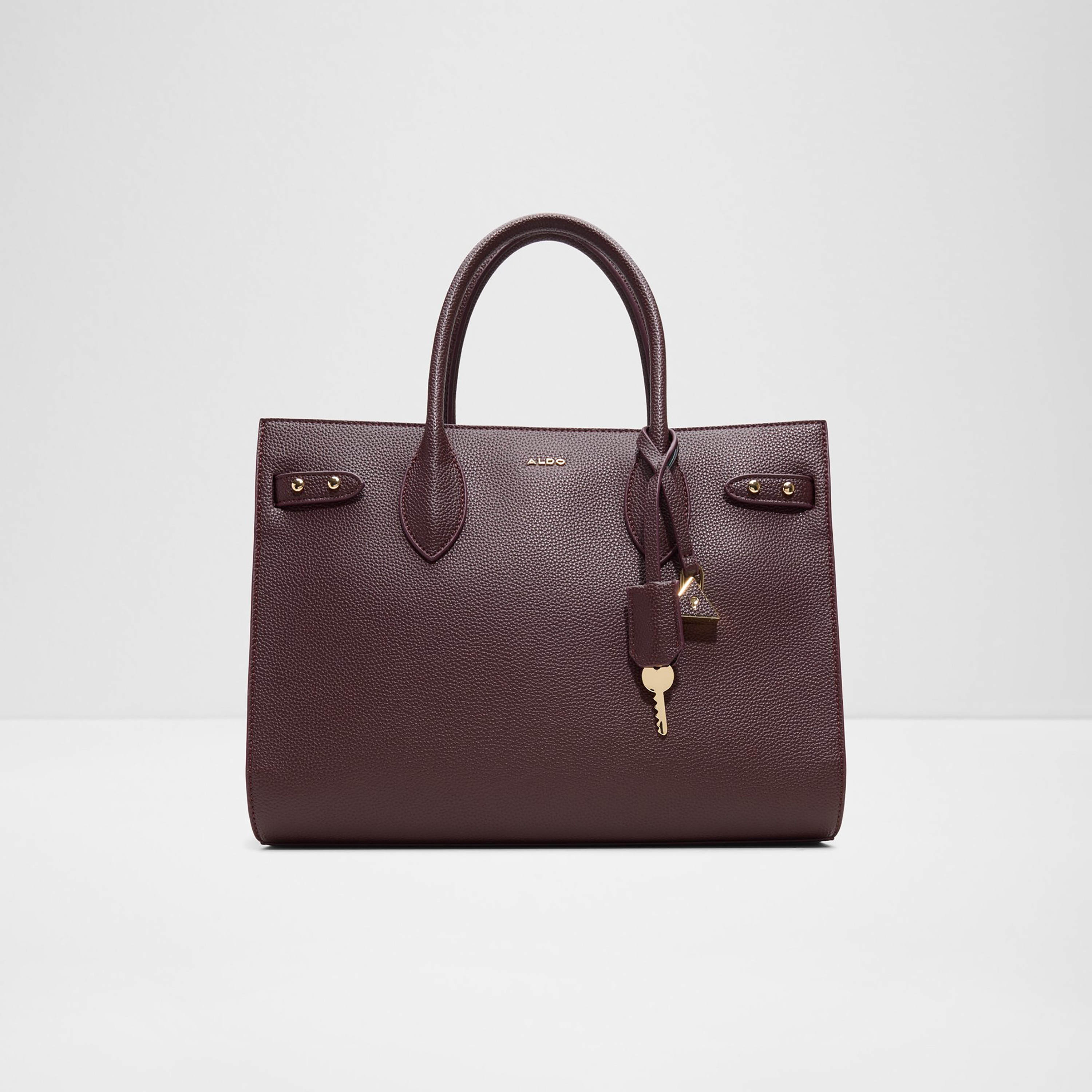 Aldo Unolaan Textured Double Handle Satchel Bag with Zip Closure & Adjustable Strap-women-bagsandwallets-handbags-image-1