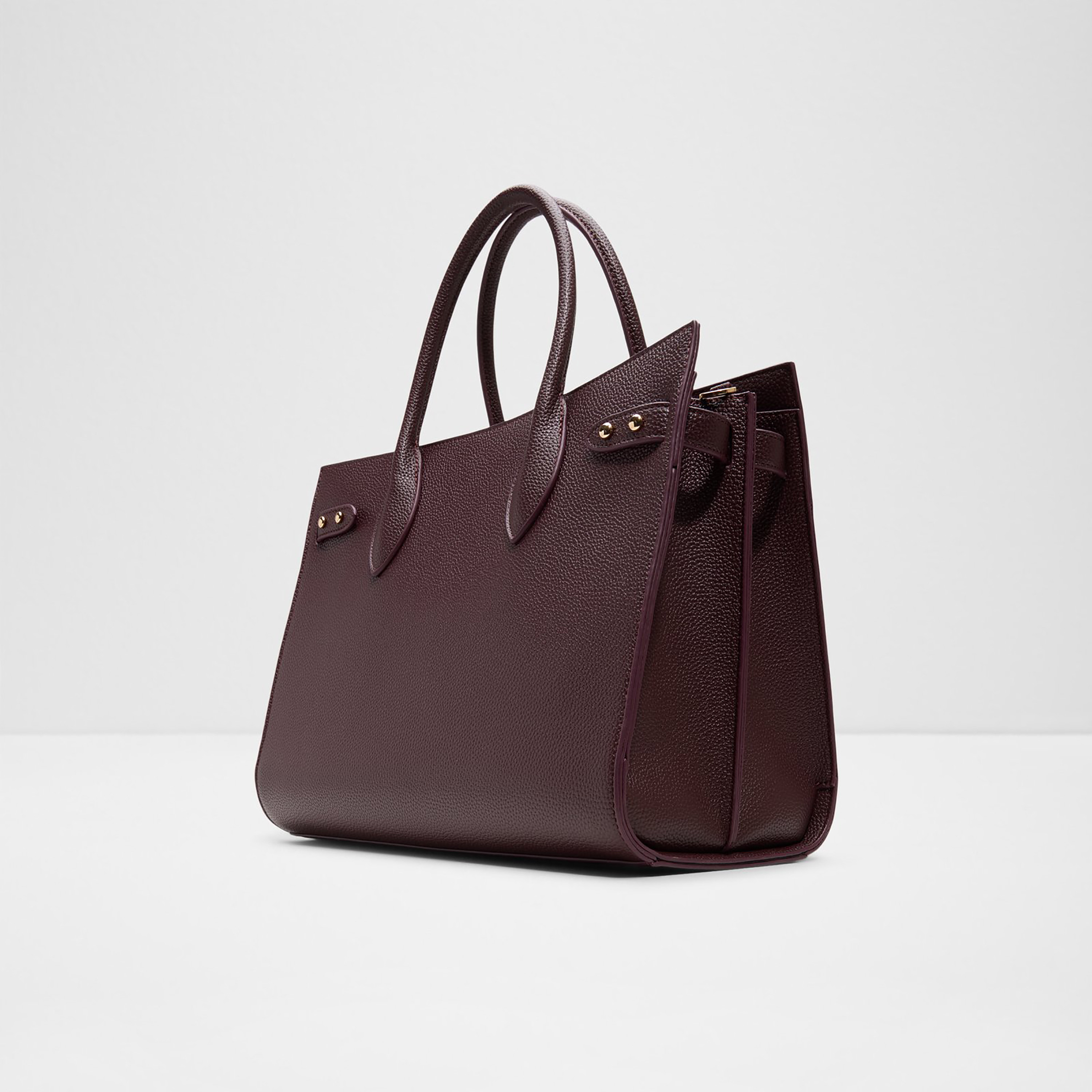 Aldo Unolaan Textured Double Handle Satchel Bag with Zip Closure & Adjustable Strap-women-bagsandwallets-handbags-image-2