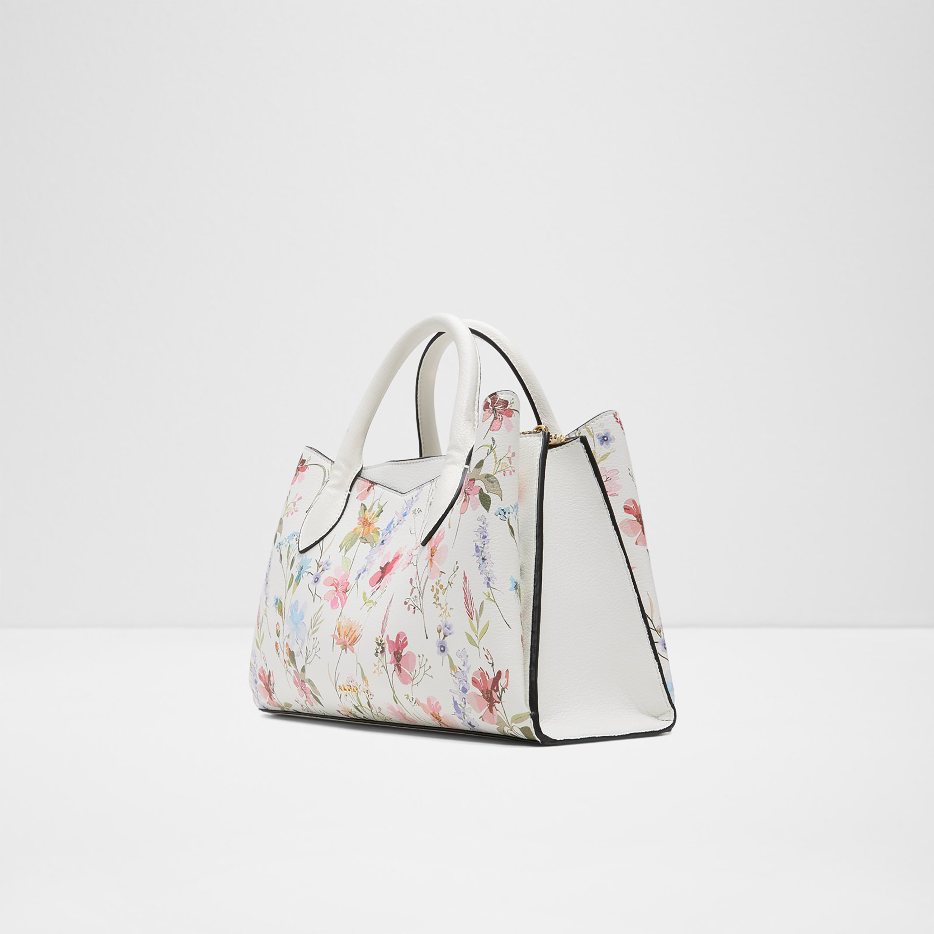 Aldo Carimma Floral Printed Double Handle Satchel Bag with Zip Closure & Adjustable Strap-women-bagsandwallets-handbags-image-2